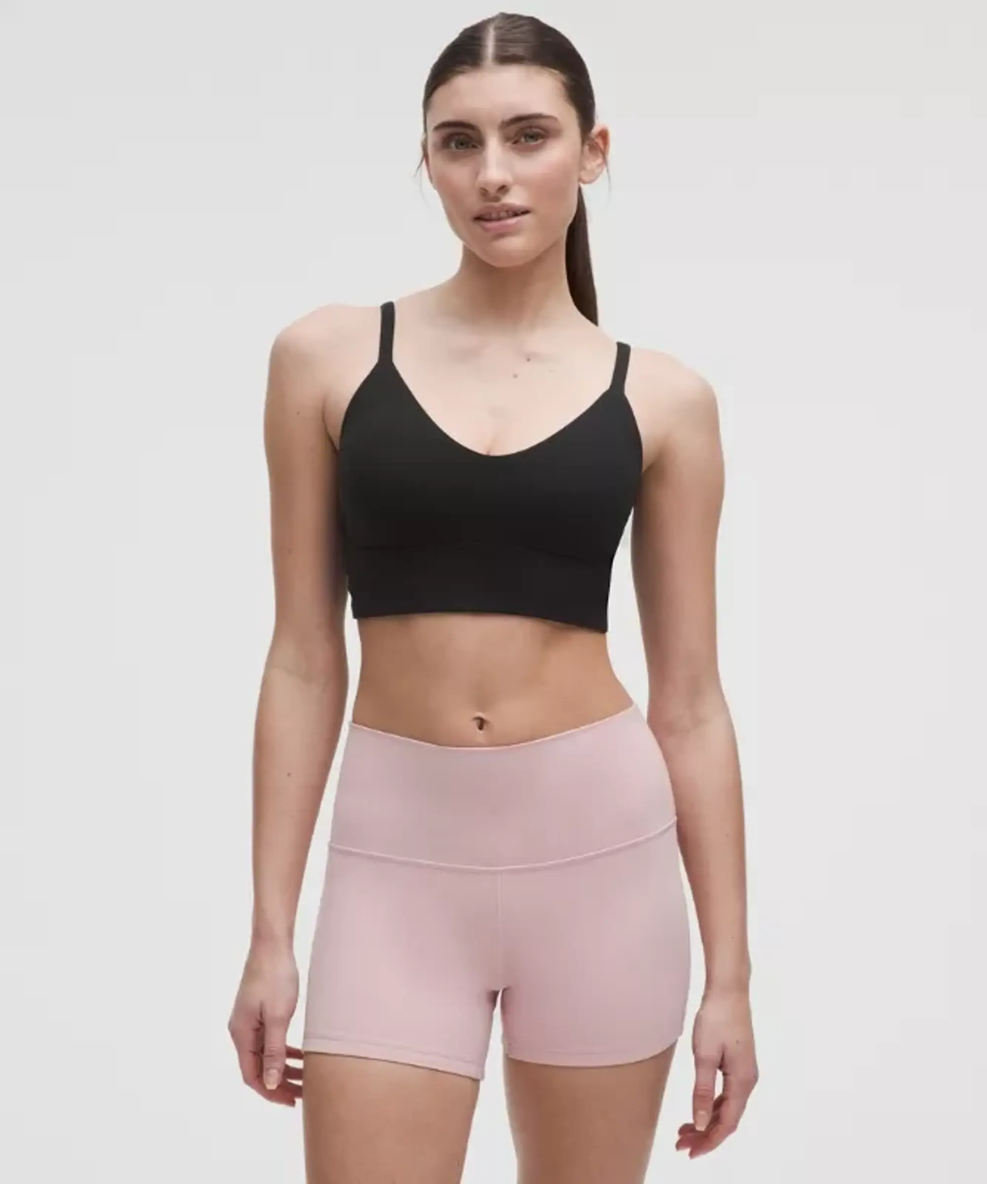 lululemon – Women's Focuser Scoop-Neck Sports Bra Nulu Light Support, C/D Cup – Color Black – Size L