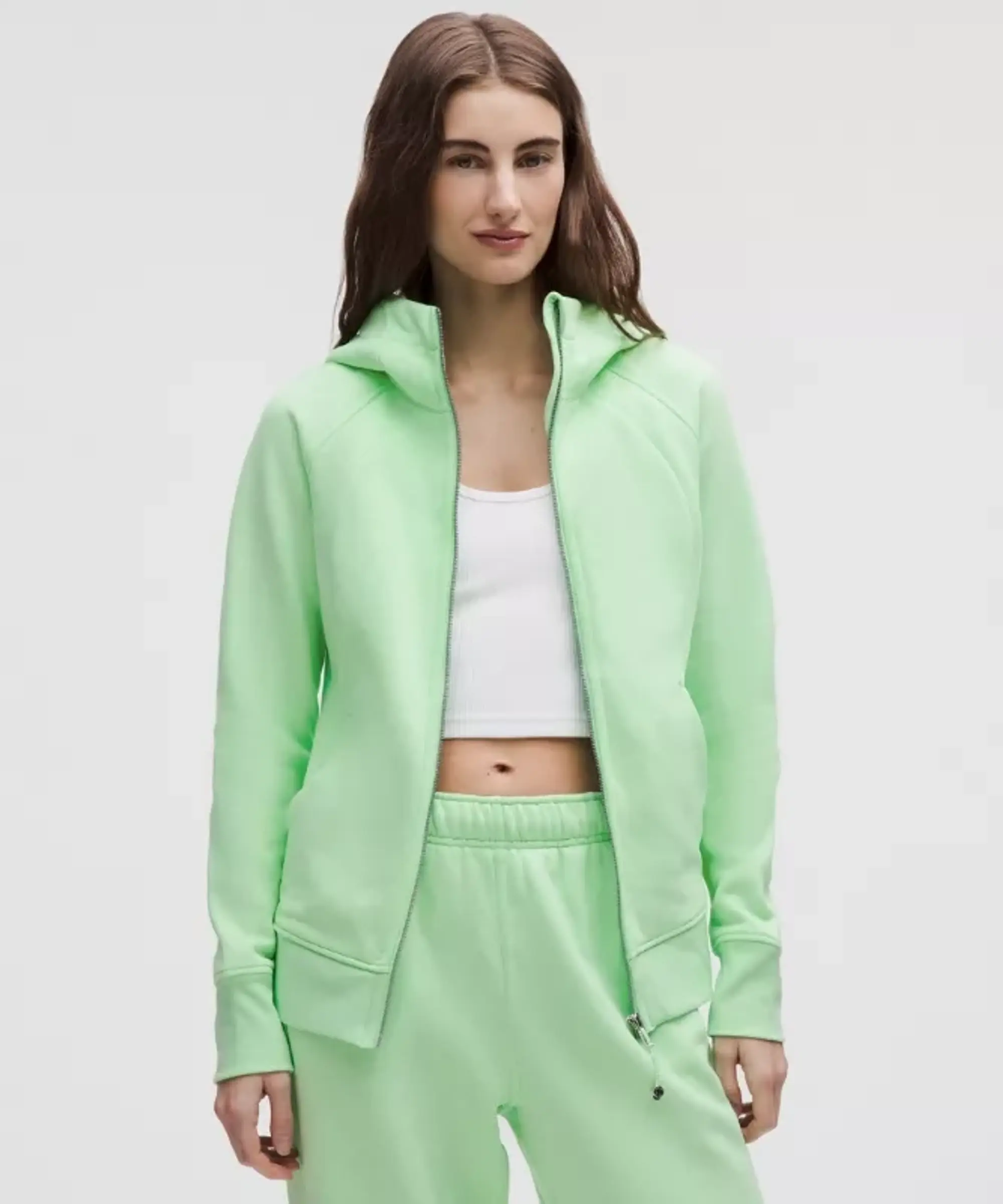 lululemon – Women's Scuba Full-Zip Hoodie – Color Green – Size 0