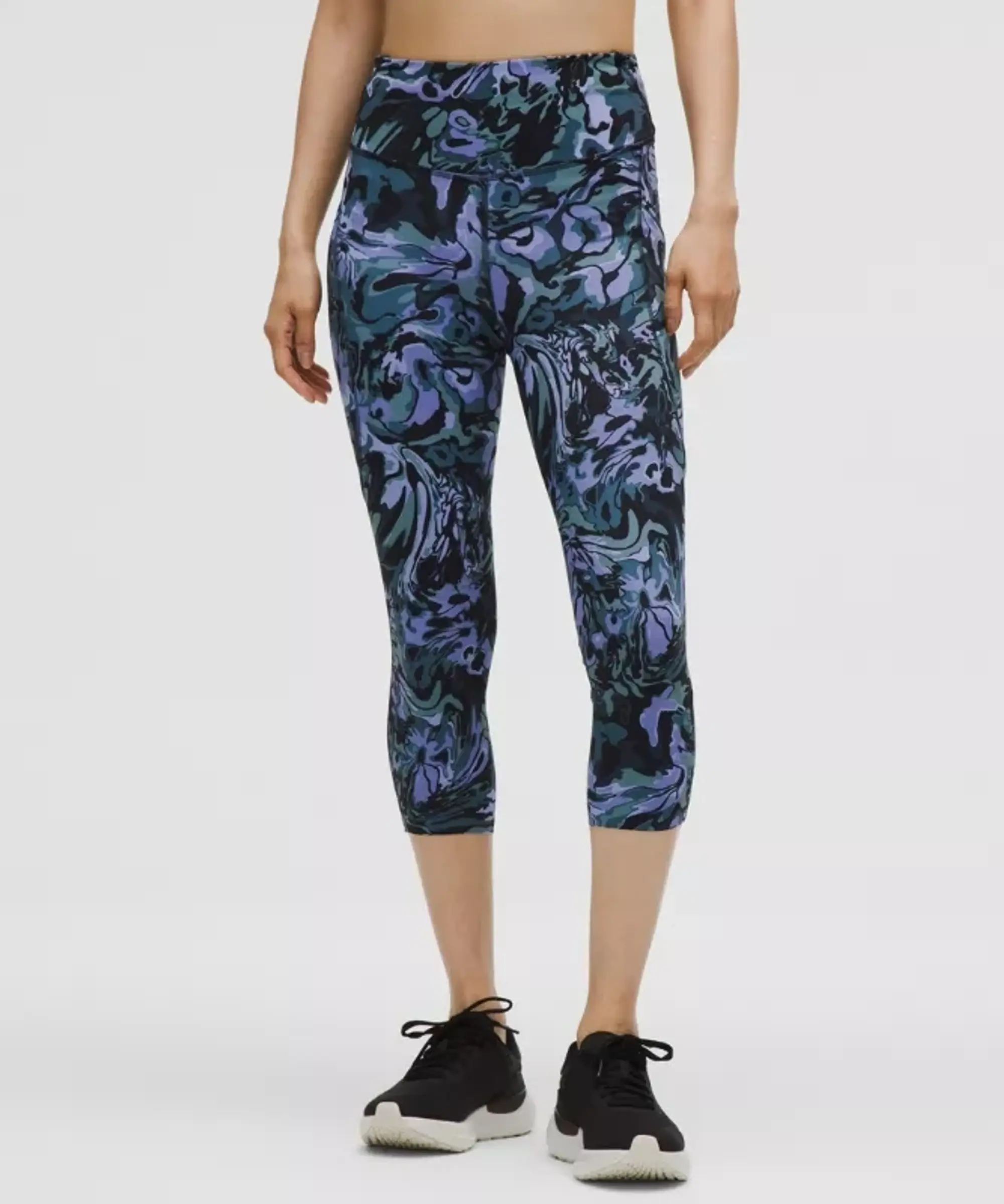 lululemon – Women's Fast and Free High-Rise Crop Leggings 5 Pocket – 19" – Color Printed – Size 0