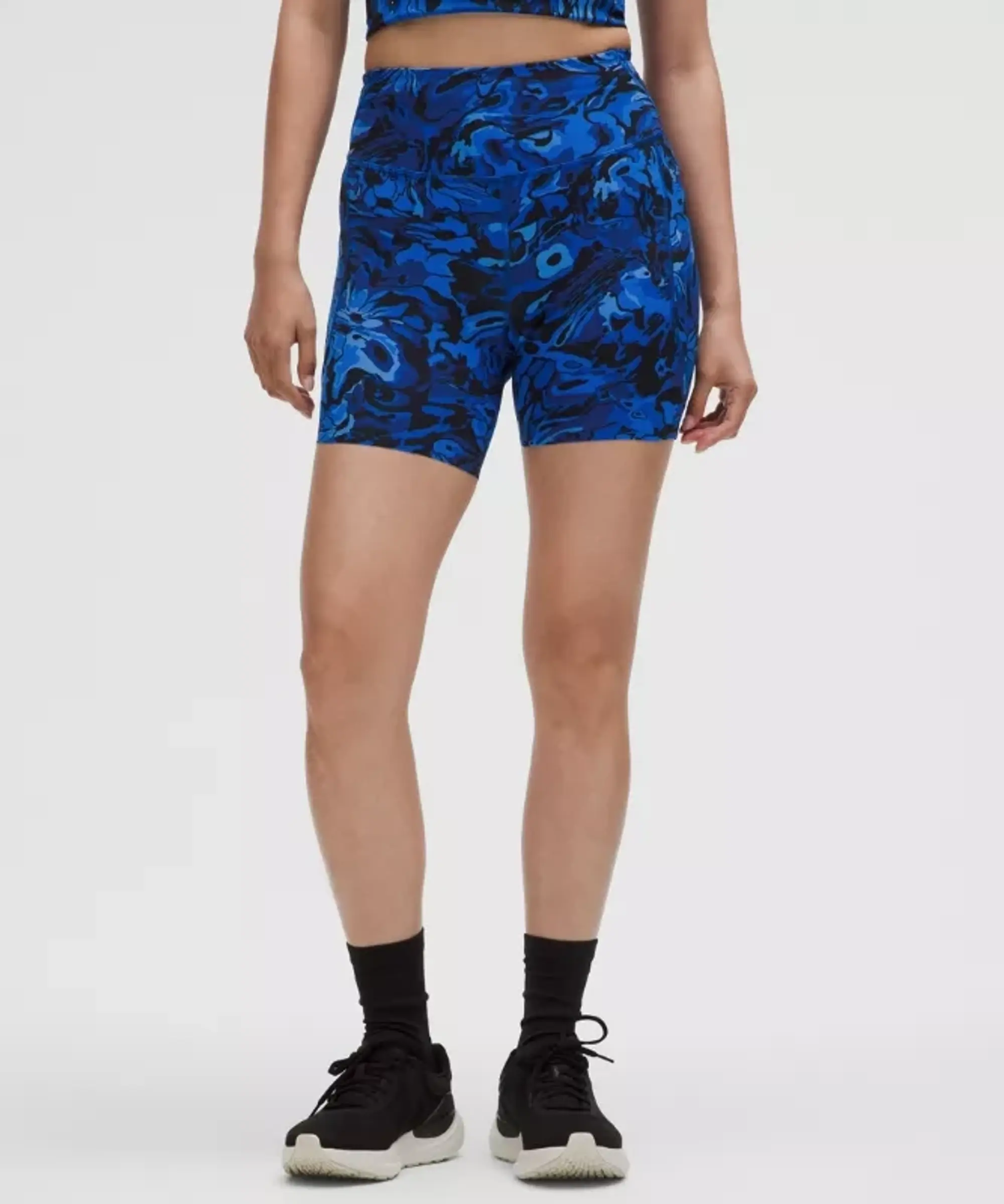 lululemon – Women's Fast and Free High-Rise Shorts 5 Pocket – 6" – Color Blue – Size 0