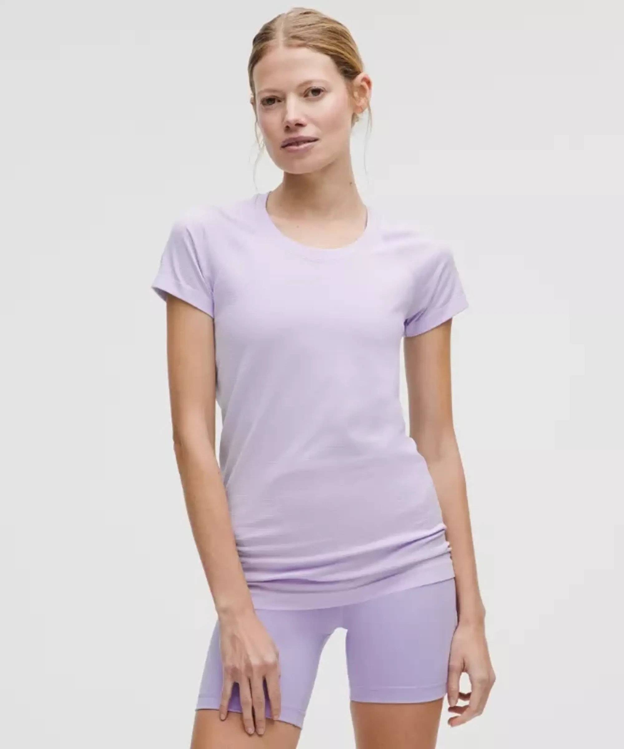 lululemon – Women's Swiftly Tech Short-Sleeve Shirt 2.0 Hip Length – Color Purple – Size 0
