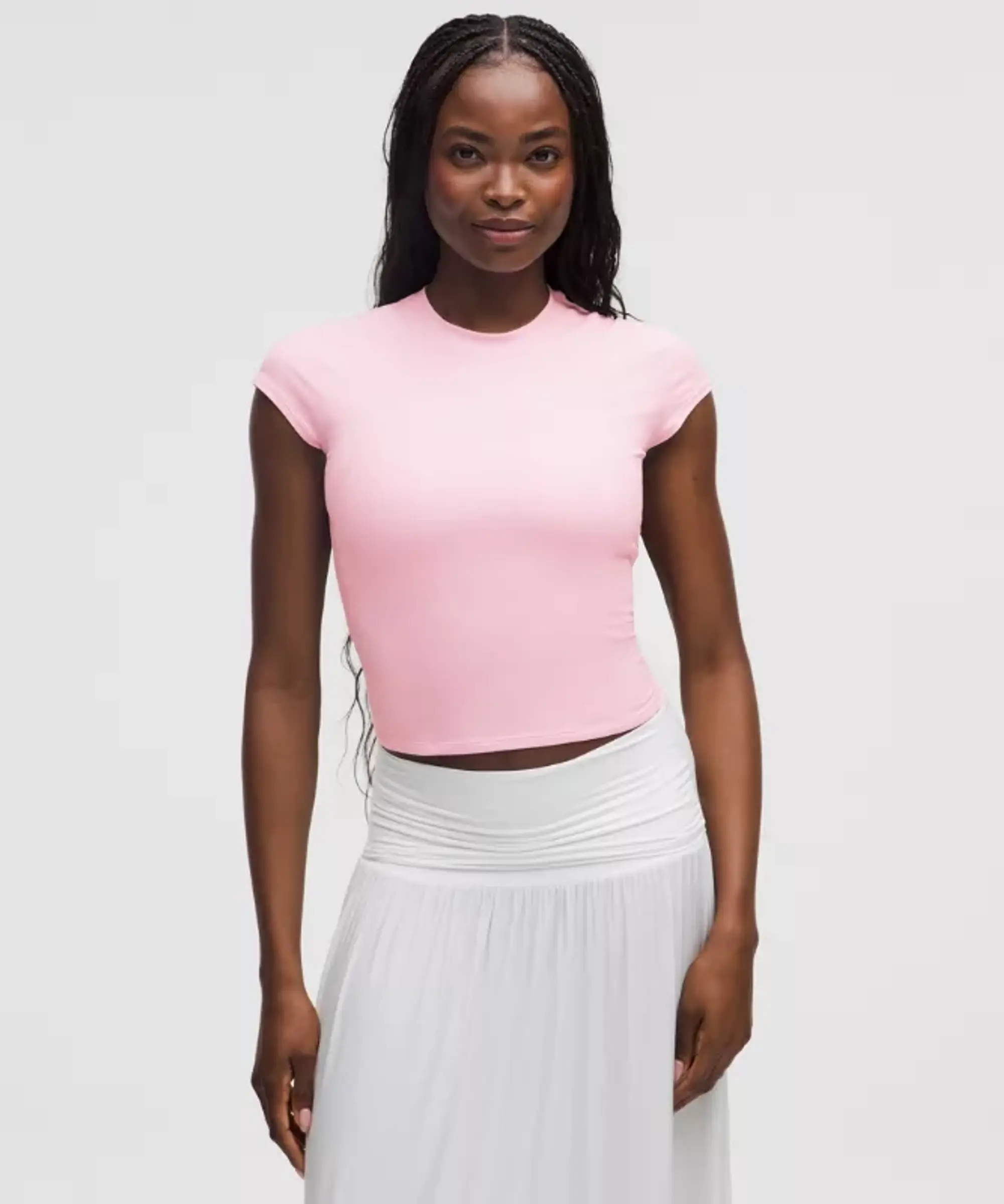 lululemon – Women's Organic Baby Tee – Color Pink – Size L