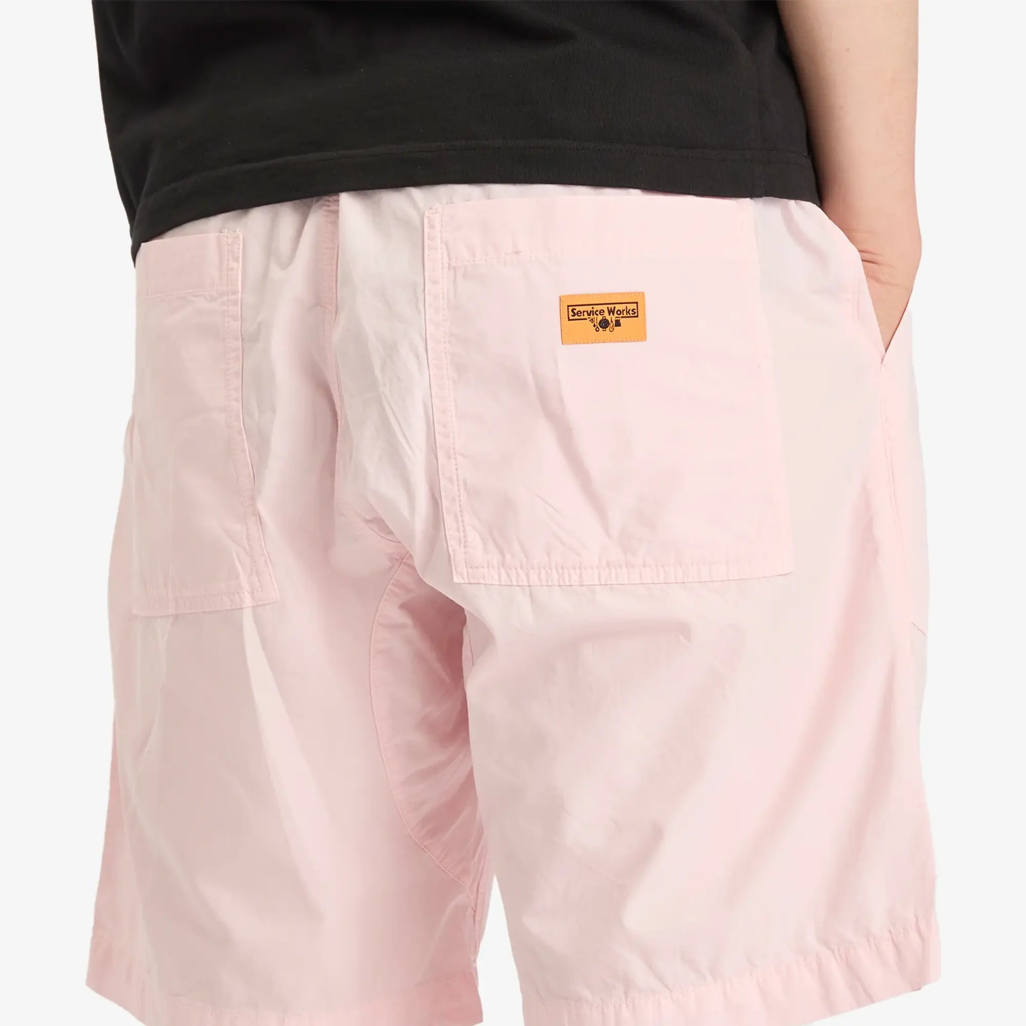 Service Works Men's Poplin Chef Shorts Dusty Pink
