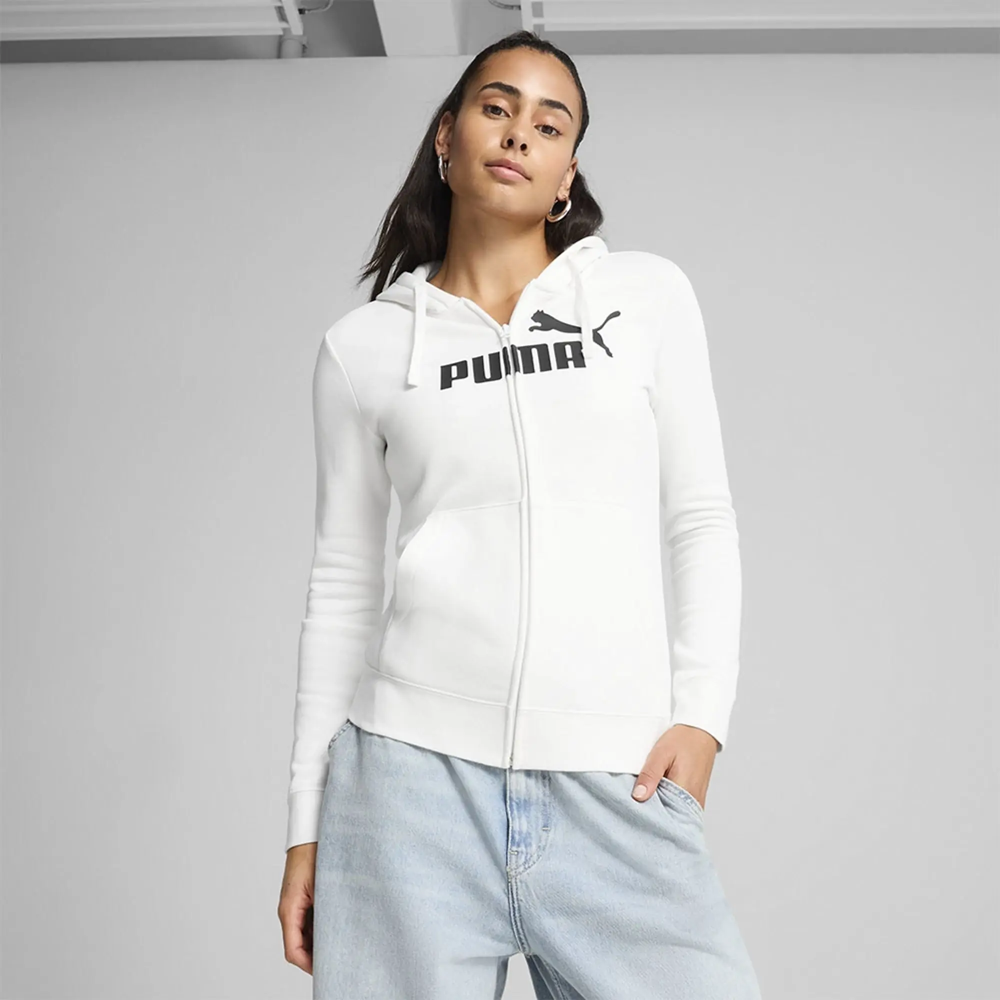 Puma Ess No 1 Logo Full Zip Sweatshirt