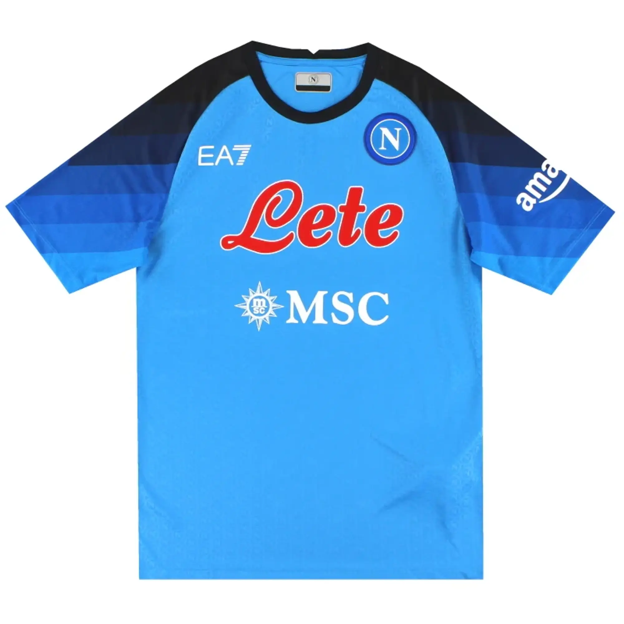 2022-23 Napoli EA7 Basic Home Shirt - Napoli / Excellent / Large