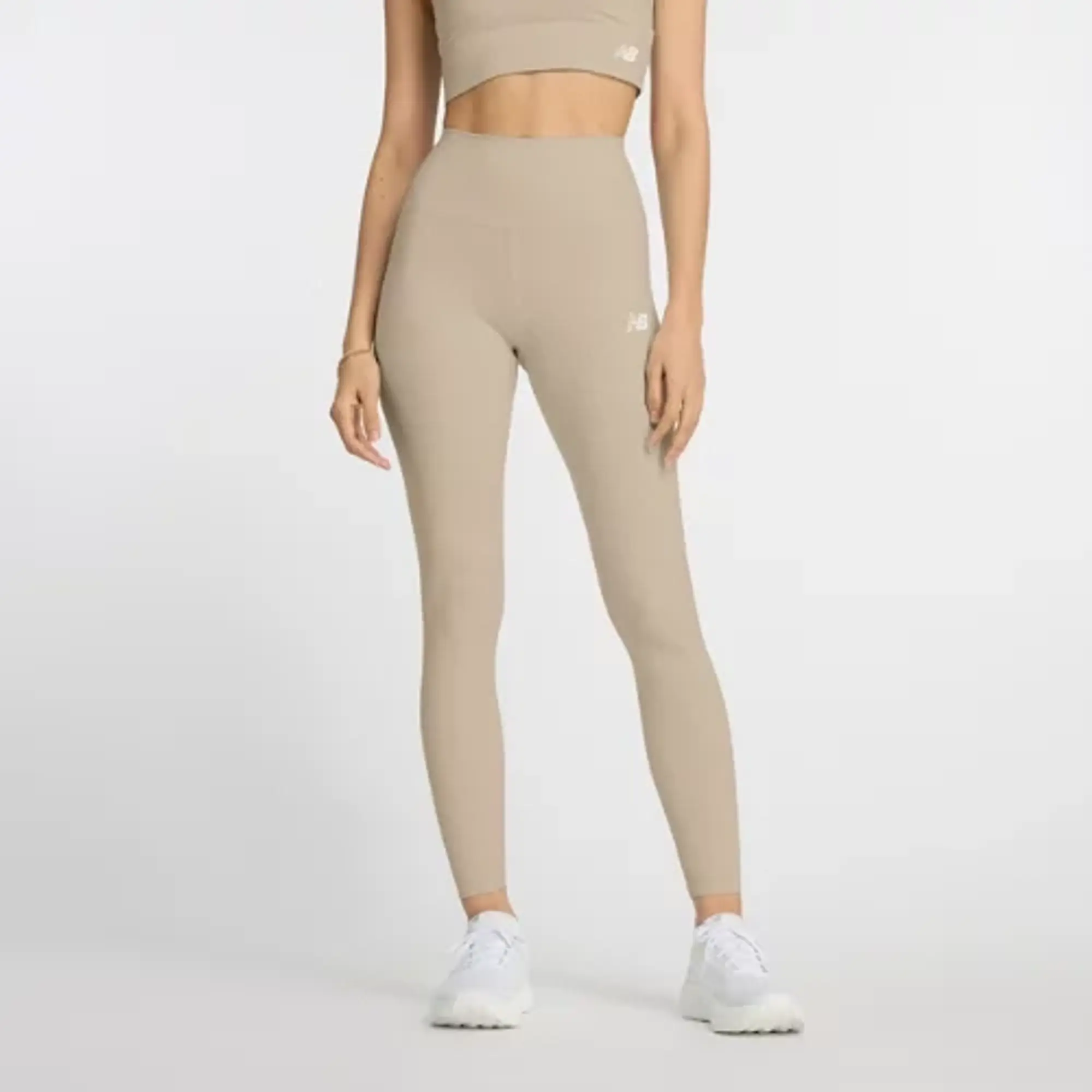 New Balance Women's NB Harmony High Rise Legging 27" in Grey Poly Knit
