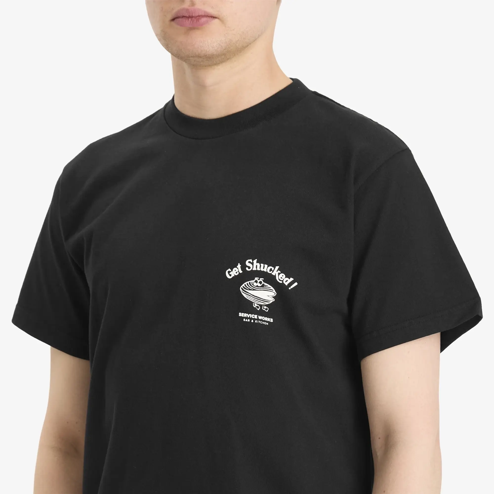 Service Works Men's Get Shucked T-Shirt - Presented By END Black
