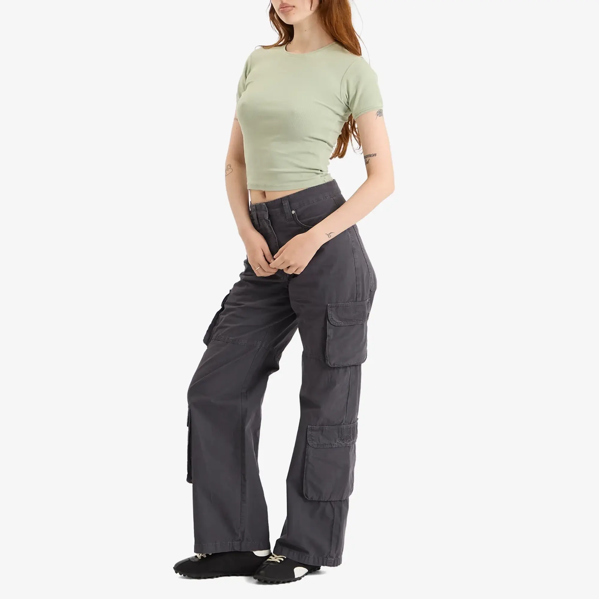Represent Women's Initial Baby T-Shirt Desert Sage