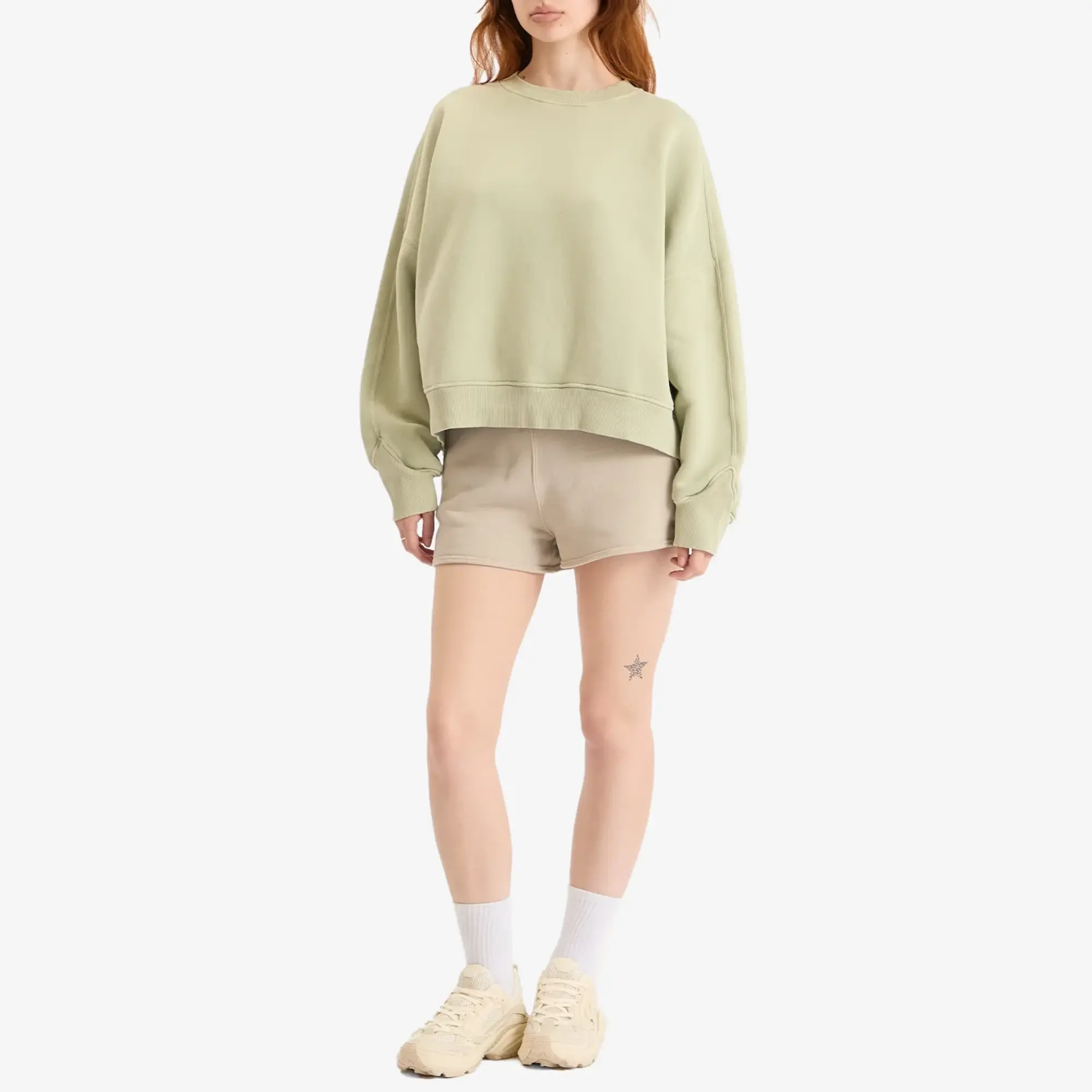 Represent Women's Initial V Notch Sweatshirt Desert Sage