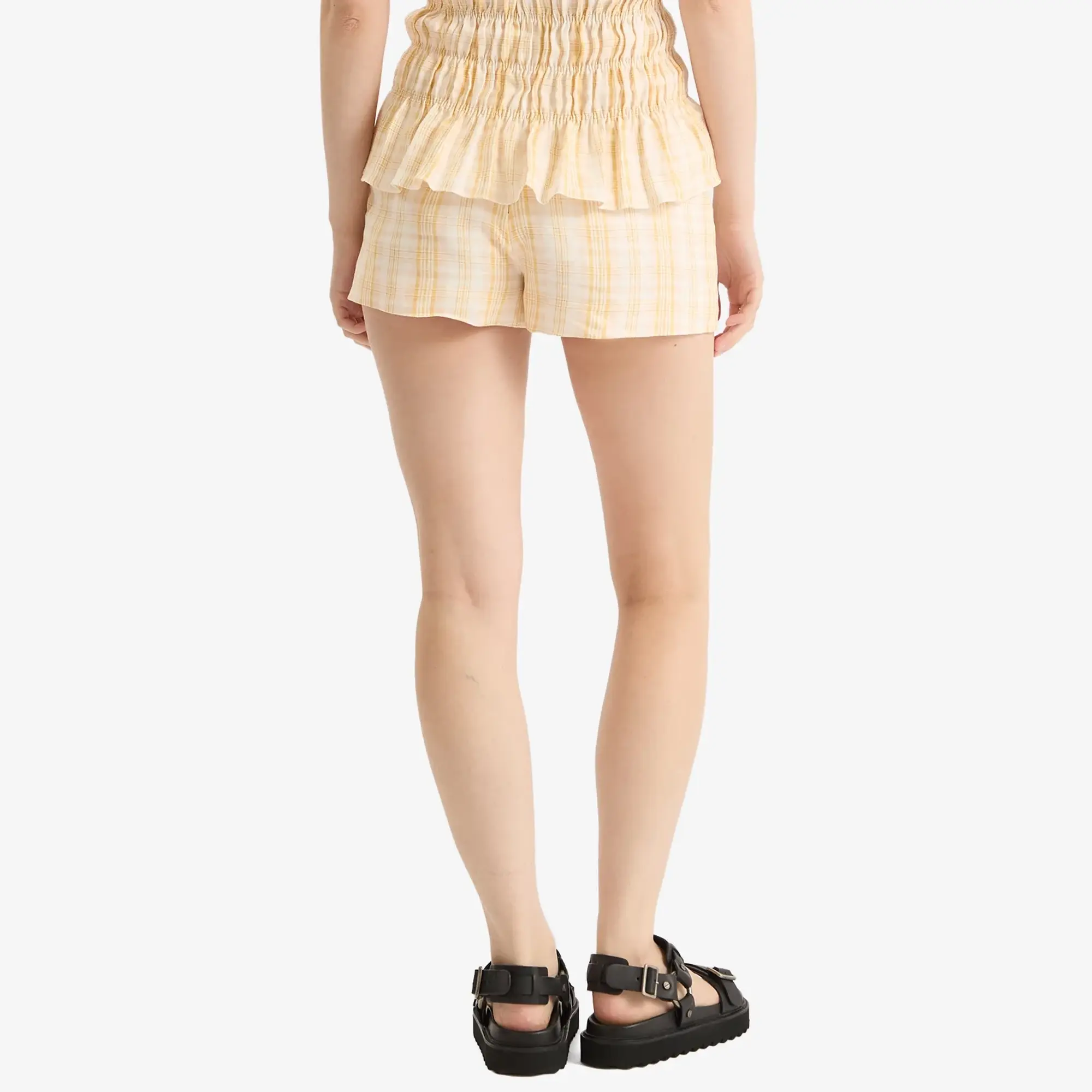 Faithfull The Brand Women's Lila Mini Shorts Piato Check