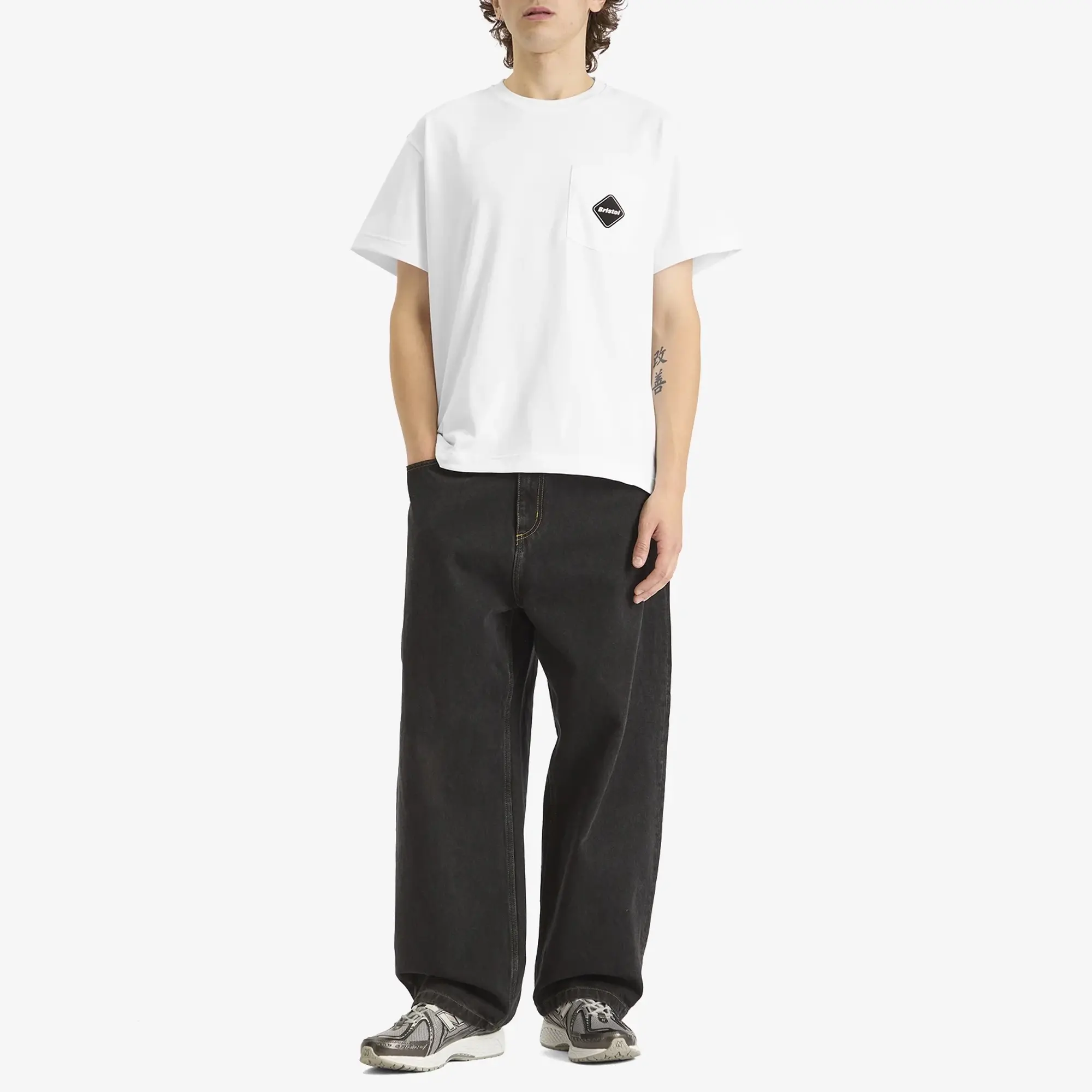 F.C. Real Bristol Men's Emblem Pocket T-Shirt White