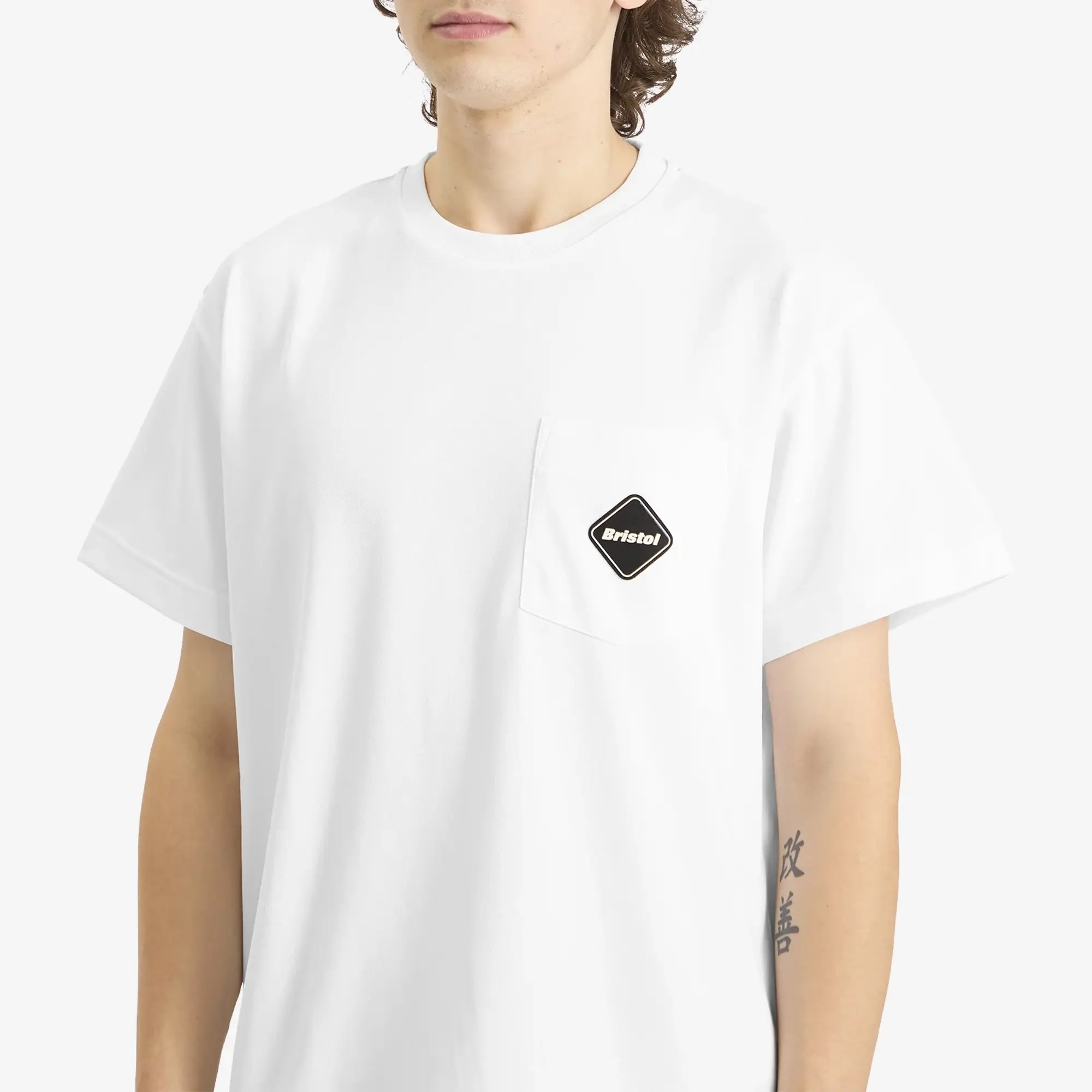 F.C. Real Bristol Men's Emblem Pocket T-Shirt White
