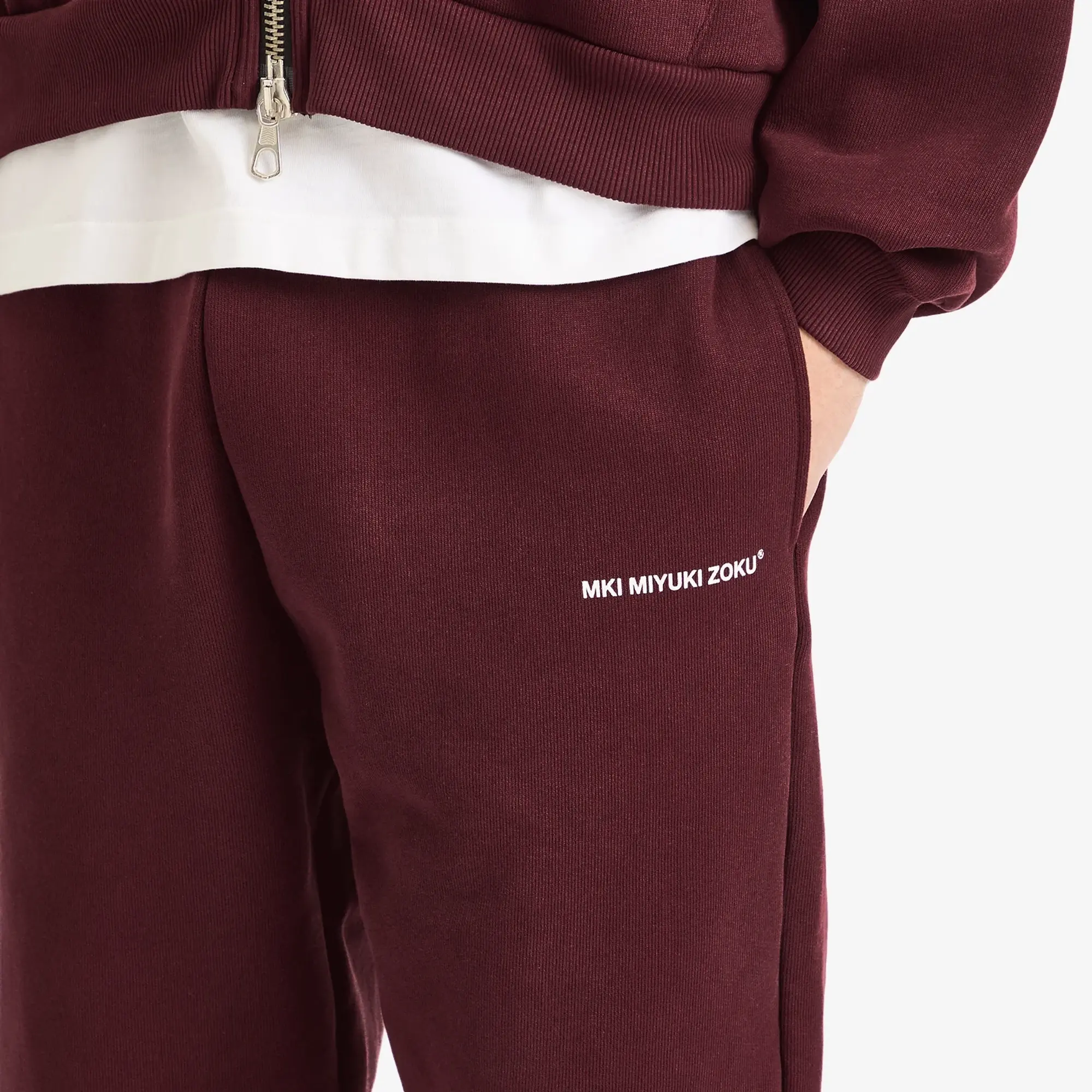 MKI Men's Uniform Jogger Pants - Presented by END. Burgundy