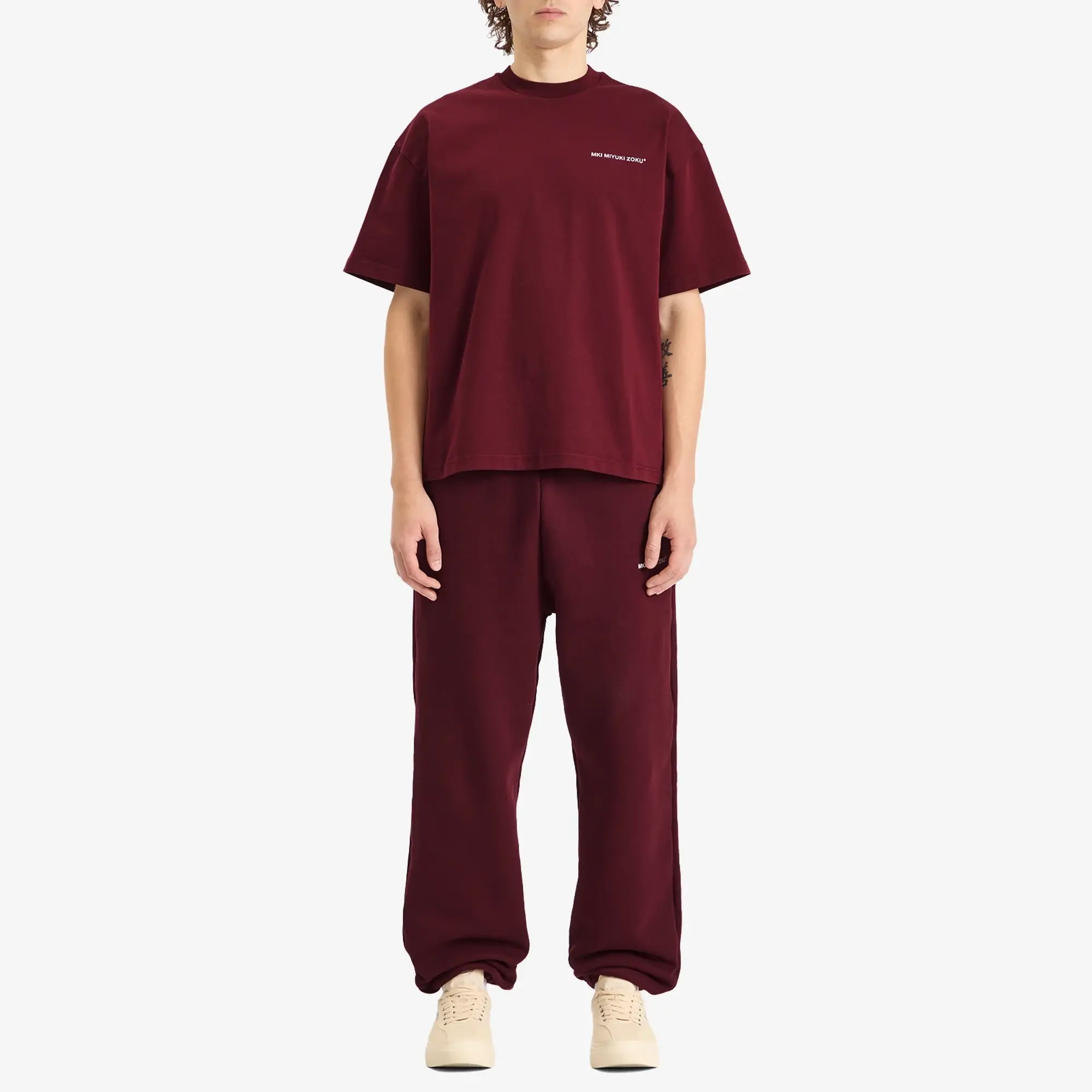 MKI Men's Uniform T-Shirt - Presented by END. Burgundy