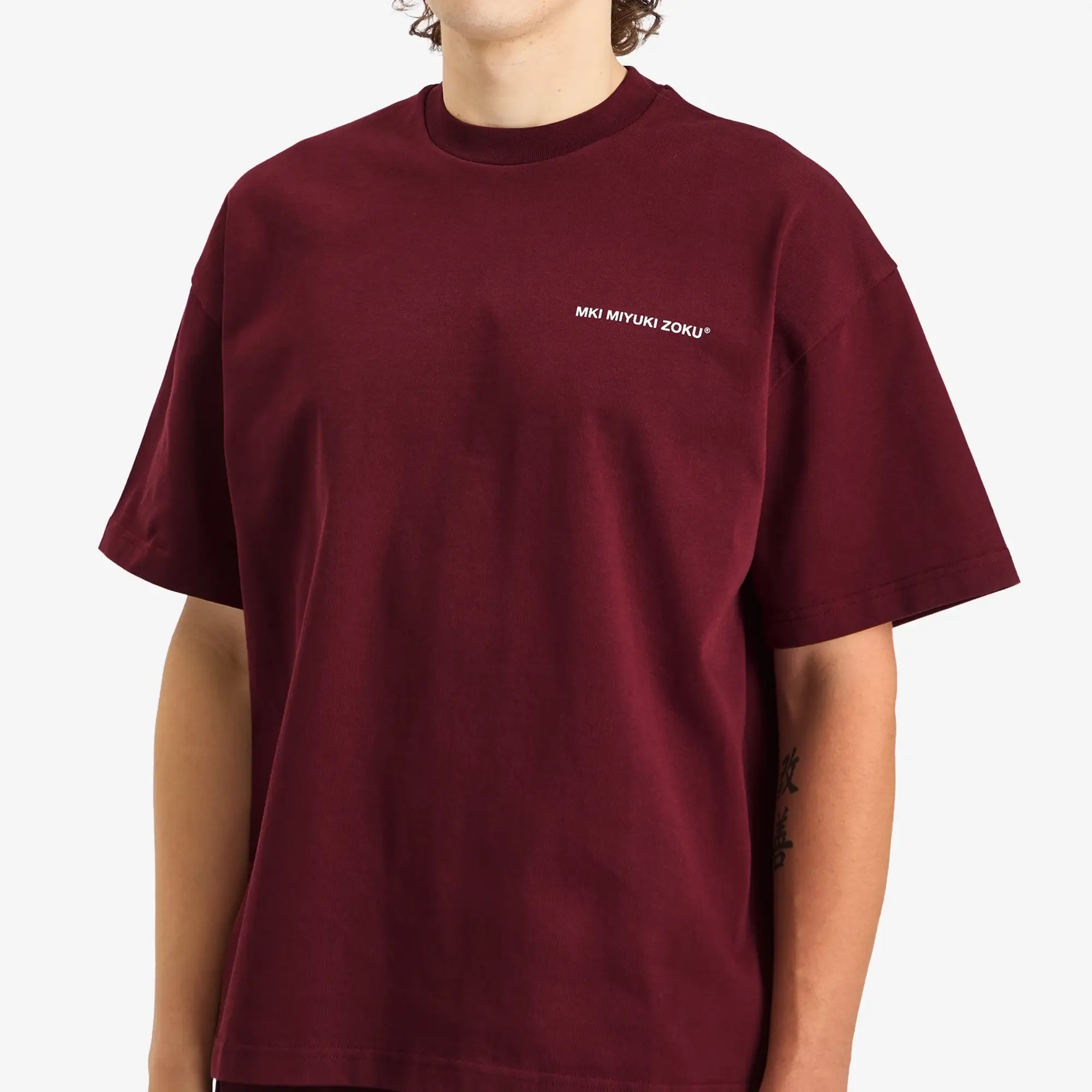 MKI Men's Uniform T-Shirt - Presented by END. Burgundy