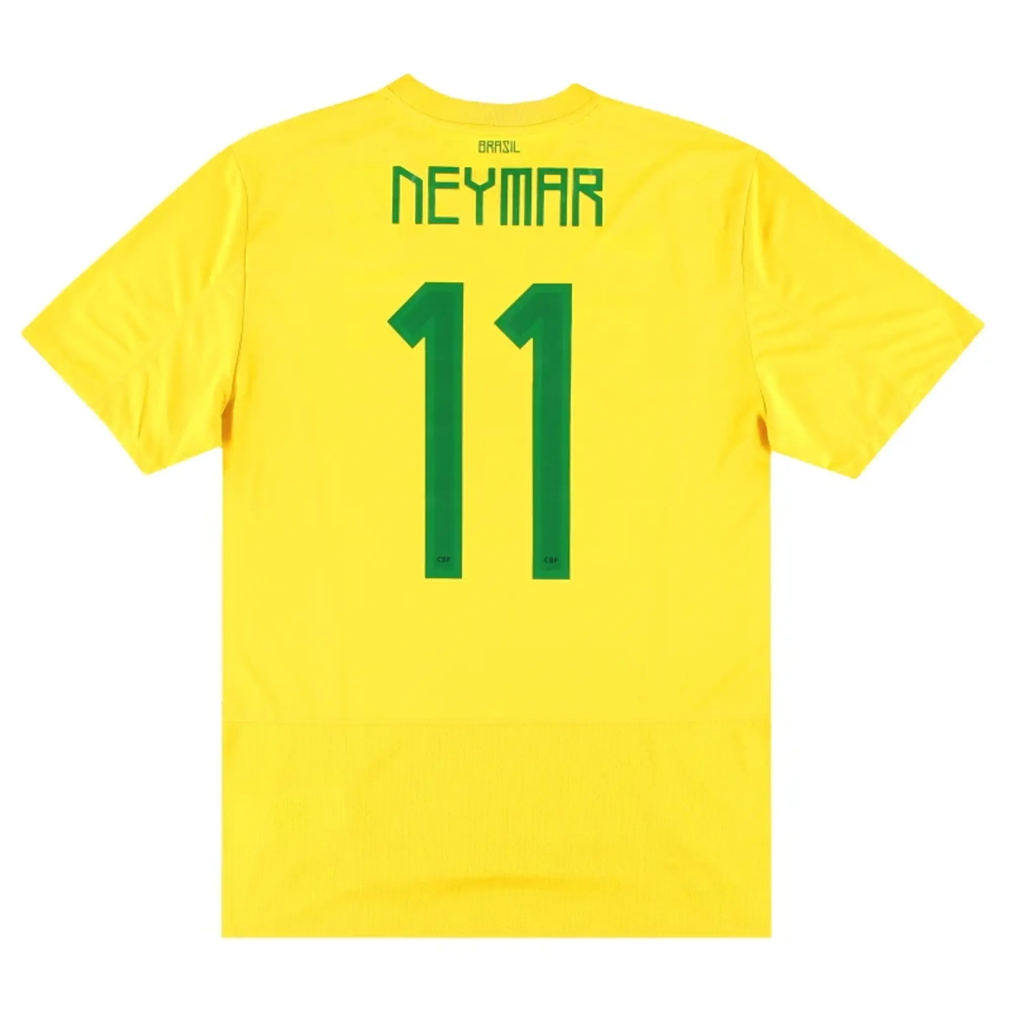 2011 Brazil Nike Home Shirt Neymar #11 *Mint* L - Brazil / Mint / Large