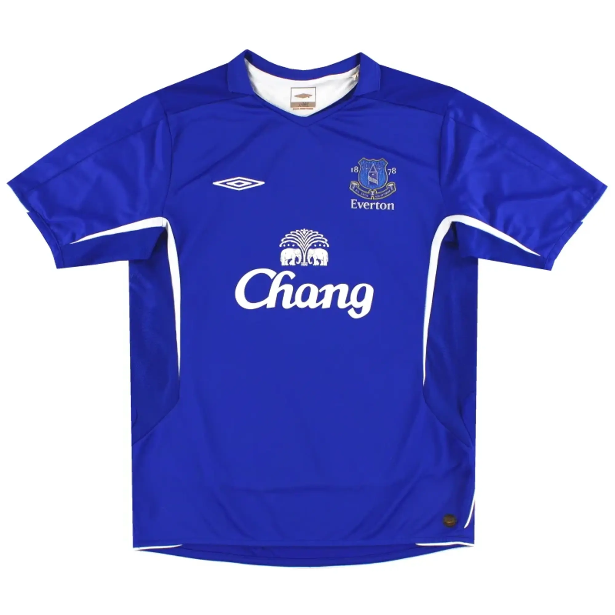 2005-06 Everton Umbro Home Shirt L - Everton / Excellent / Large