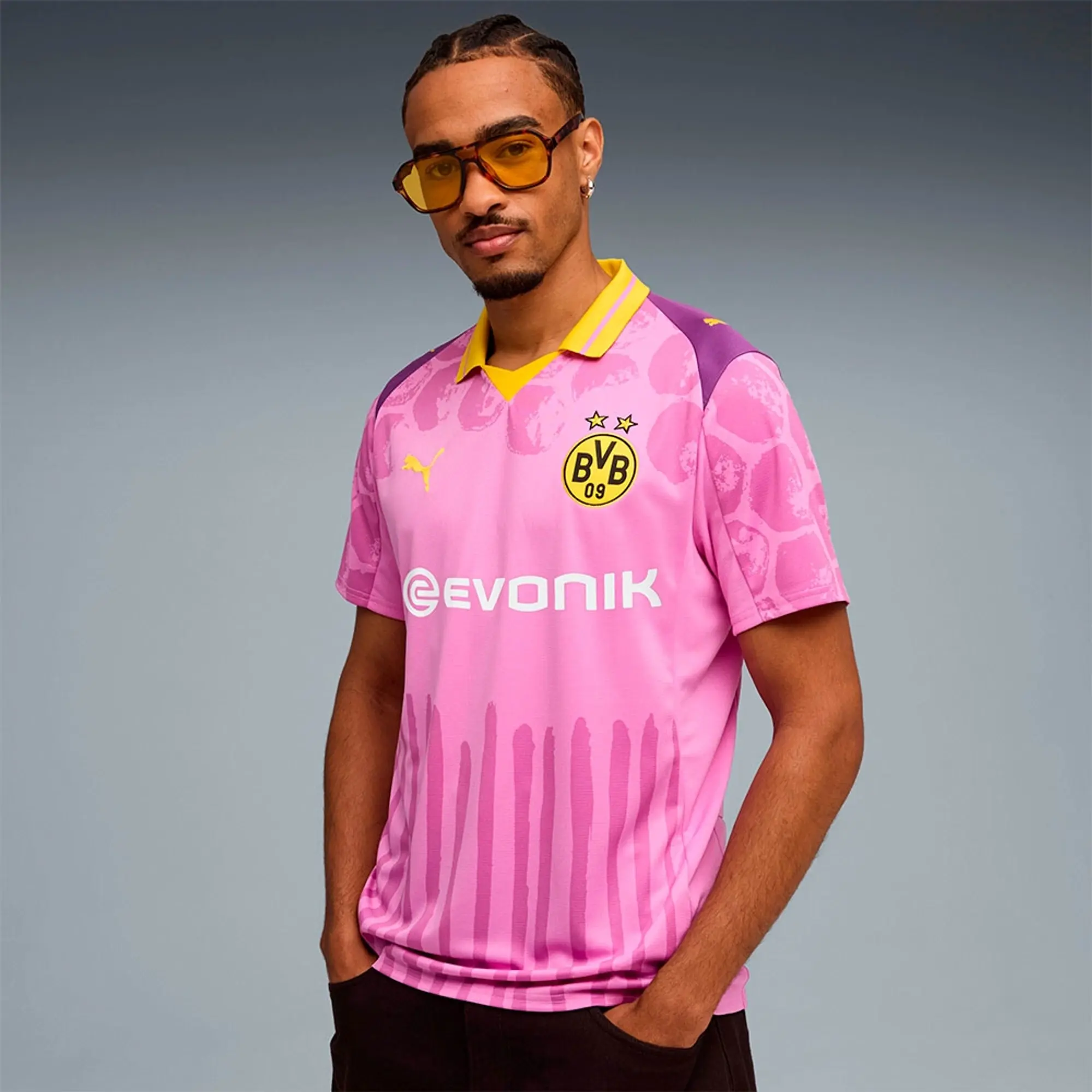 Puma X Kidsuper Bvb Borussia Dortmund Replica Short Sleeve T-shirt