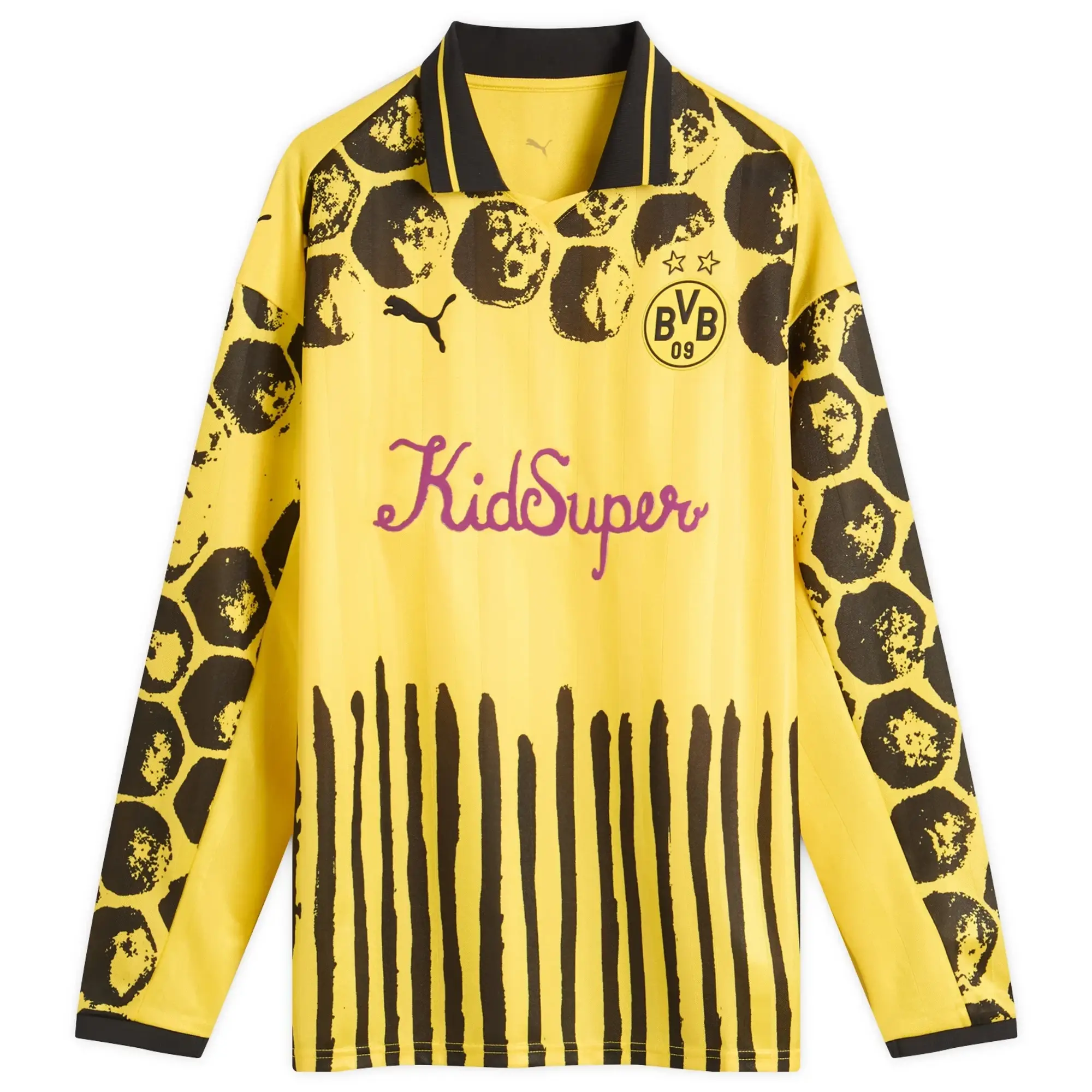 PUMA Kid Super x Borussia Dortmund Retro Shirt Men, Faster Yellow/Black