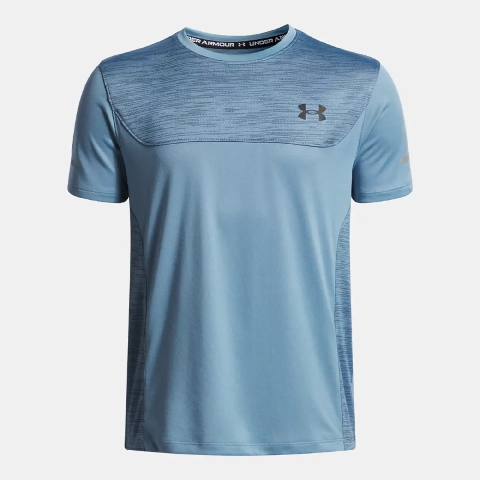 Under Armour  Tech™ Utility Boys' Short Sleeve Washed Navy / Hyper Green YLG (59 - 63 in)