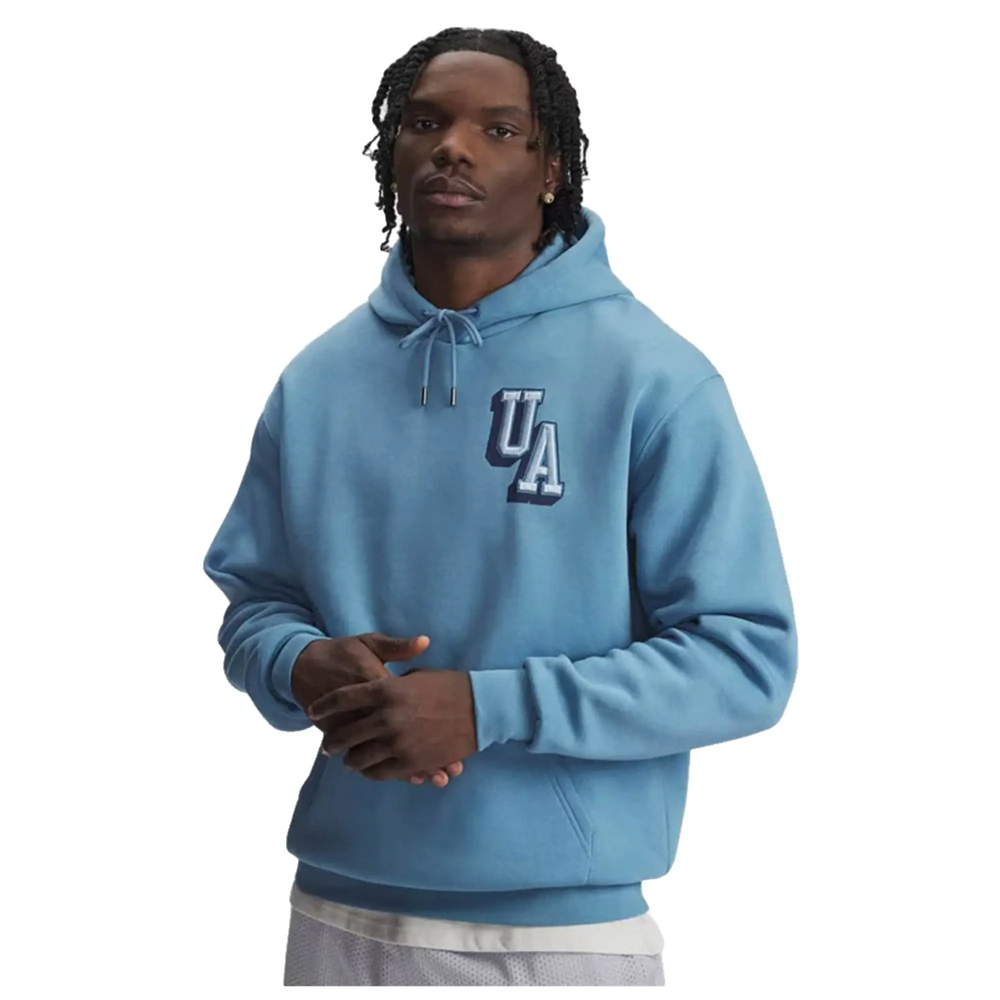 Under Armour  Icon Fleece Graphic Men's Hoodie Blue Smoke / Black L