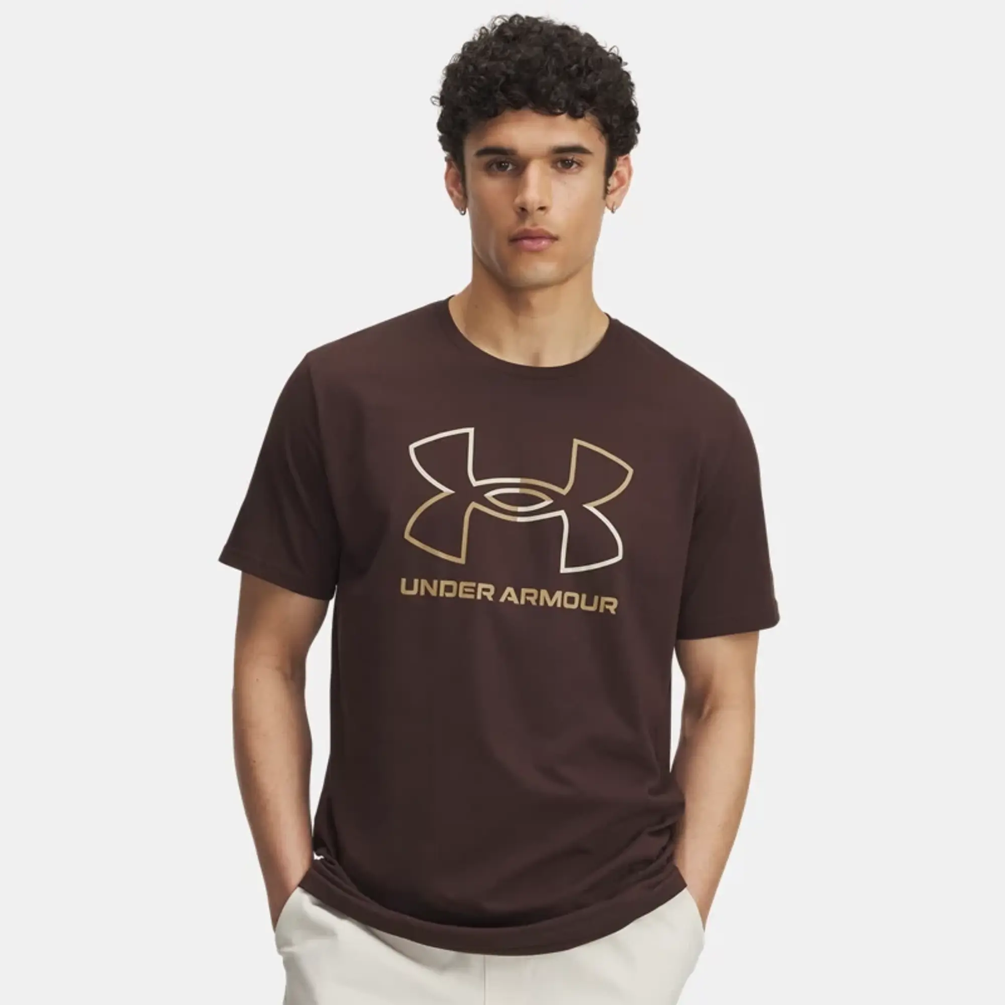 Under Armour  Foundation Men's Short Sleeve Kona Brown / Camel / Khaki Base M