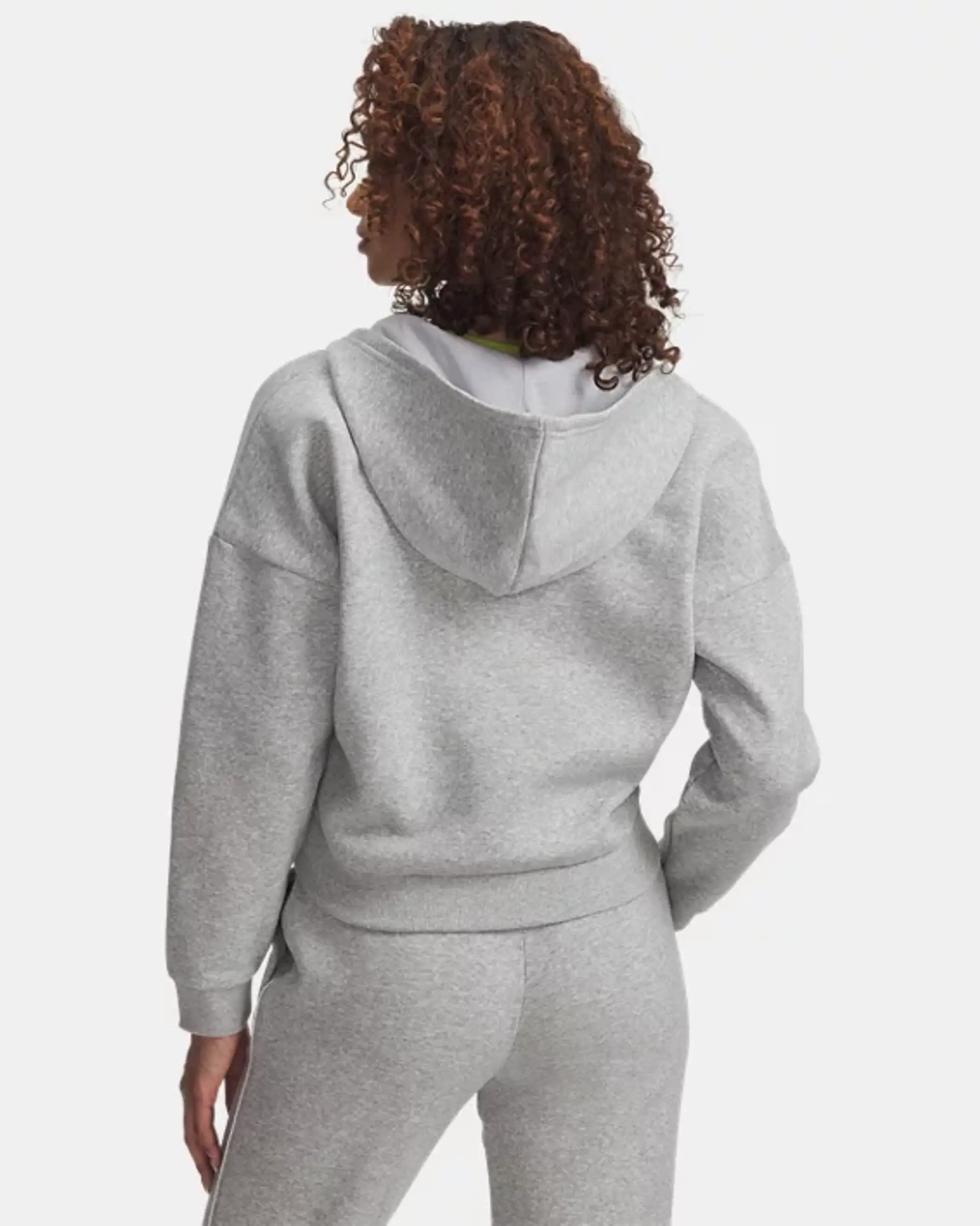 Under Armour  Rival Fleece Piped Women's ½ Zip Hoodie Mod Gray Light Heather / White L