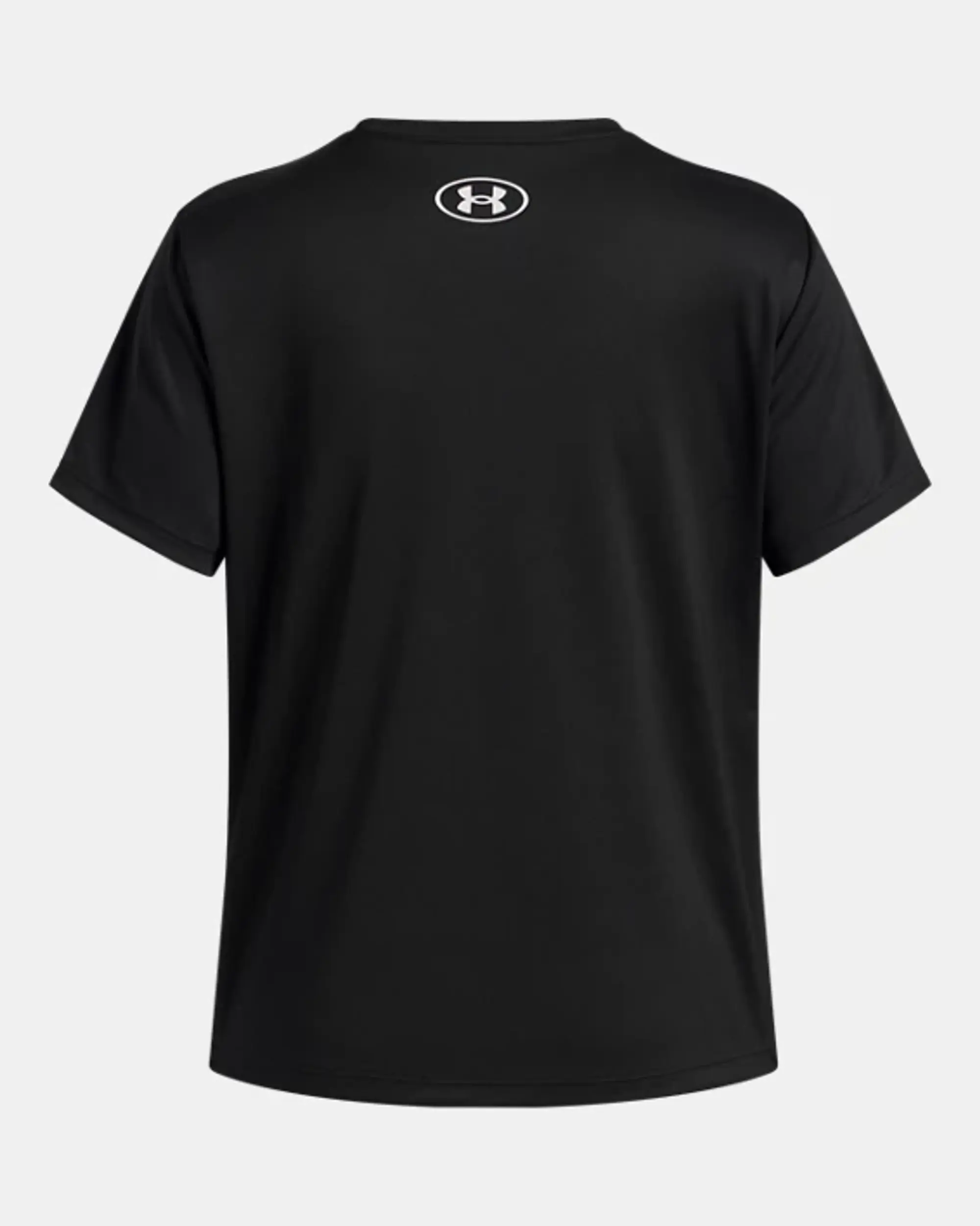 Under Armour  Tech™ Varsity Graphic Girls' Short Sleeve Black / White YLG (59 - 63 in)