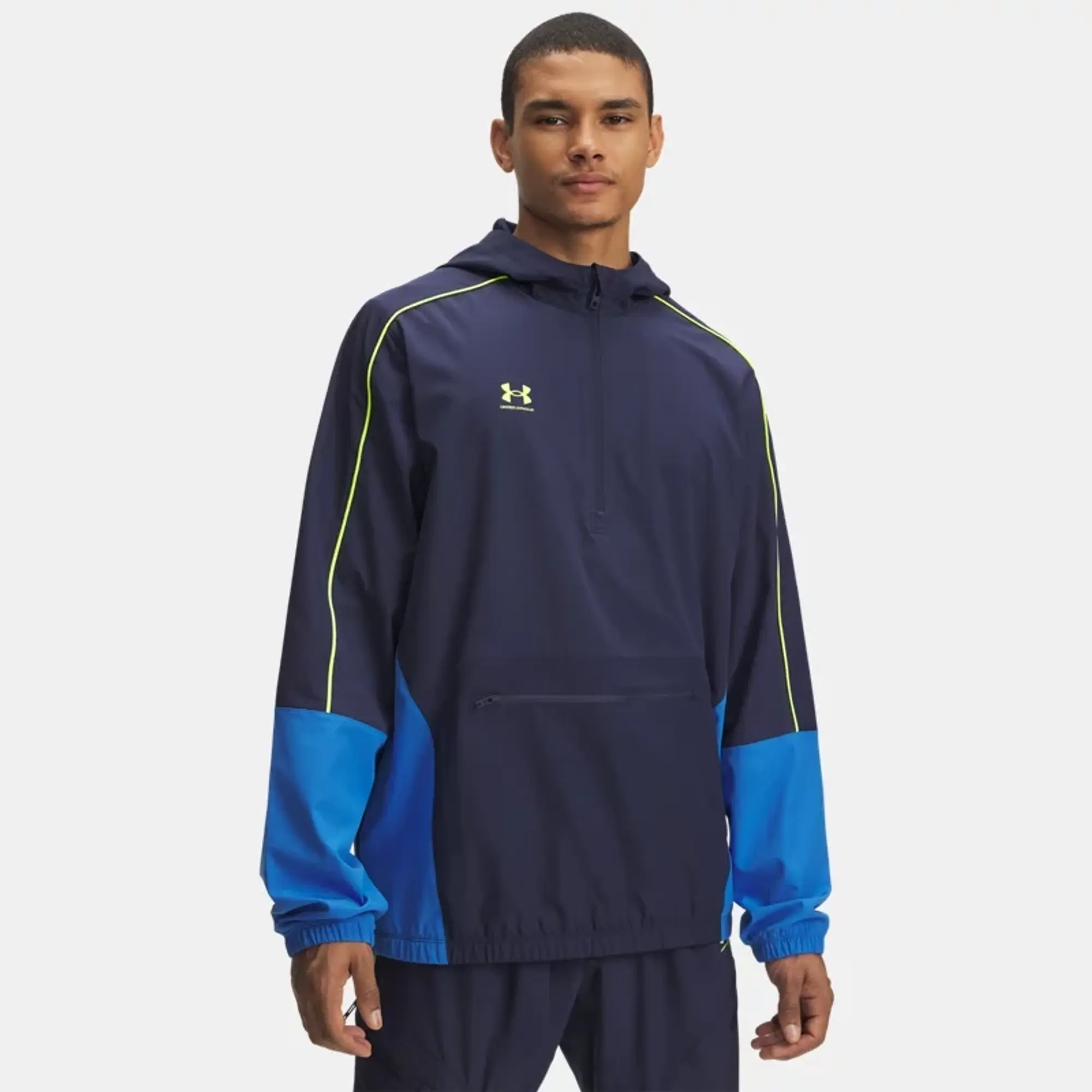 Under Armour  Challenger Men's Warmup Jacket Washed Navy / High Vis Yellow L