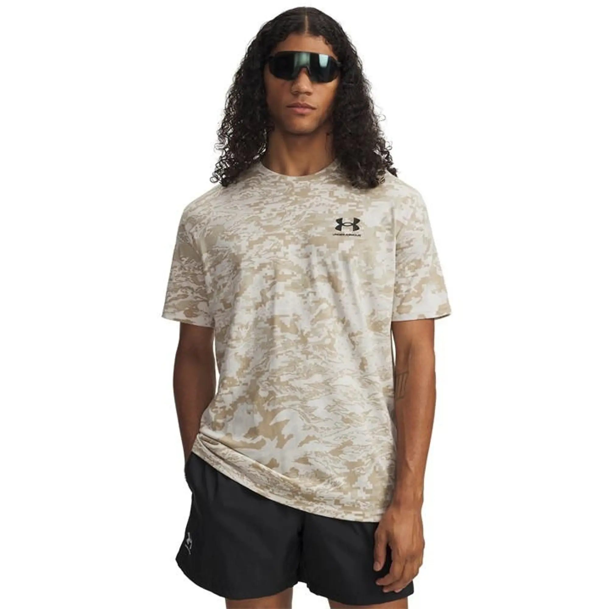 Under Armour  ABC Camo Men's Short Sleeve Stone / Black S