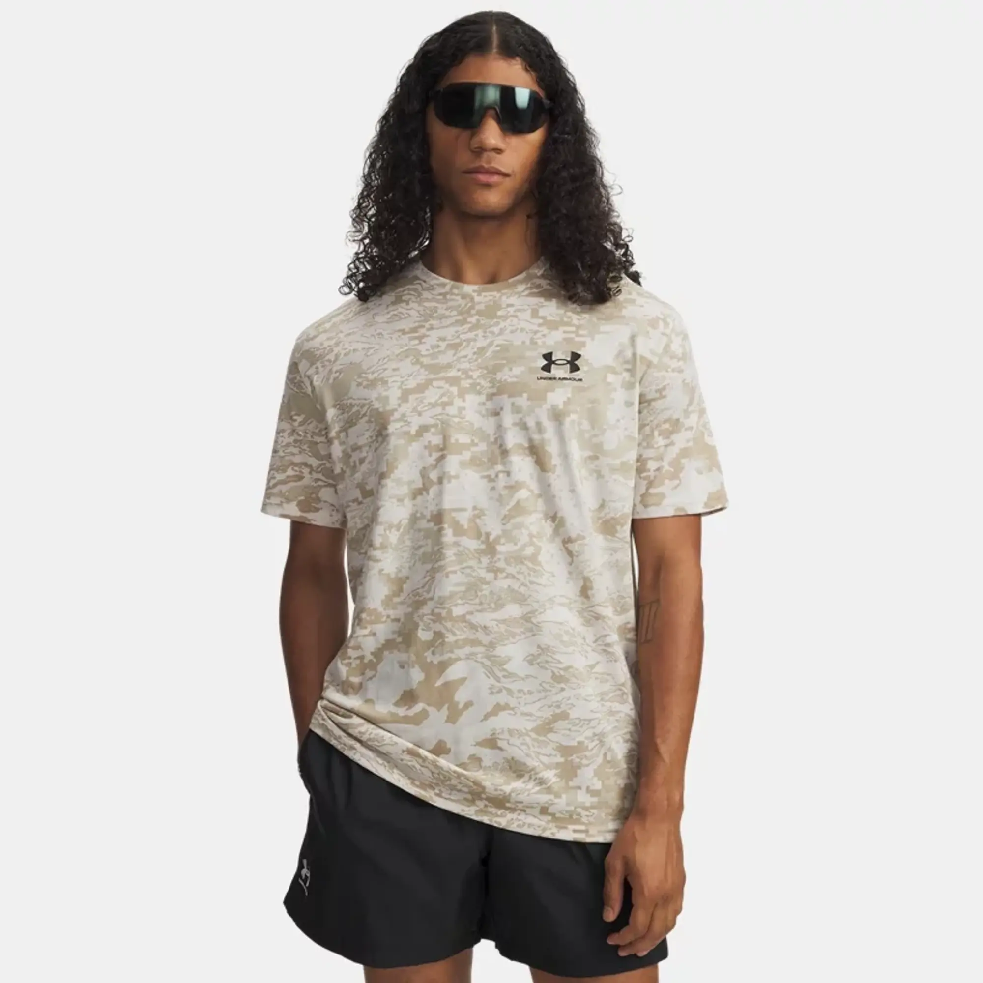 Under Armour  ABC Camo Men's Short Sleeve Stone / Black S