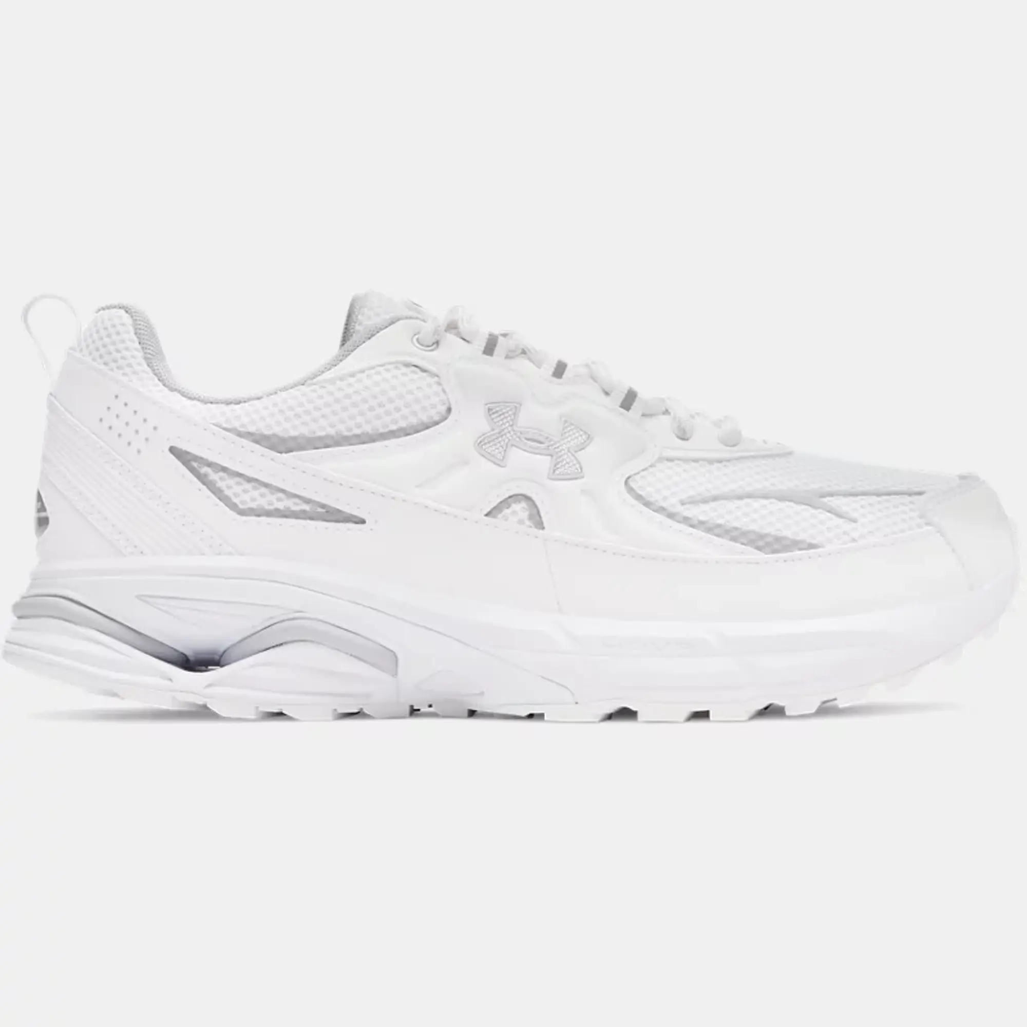 Under Armour  Apparition Tech Unisex Shoes White / White / Metallic Silver 4