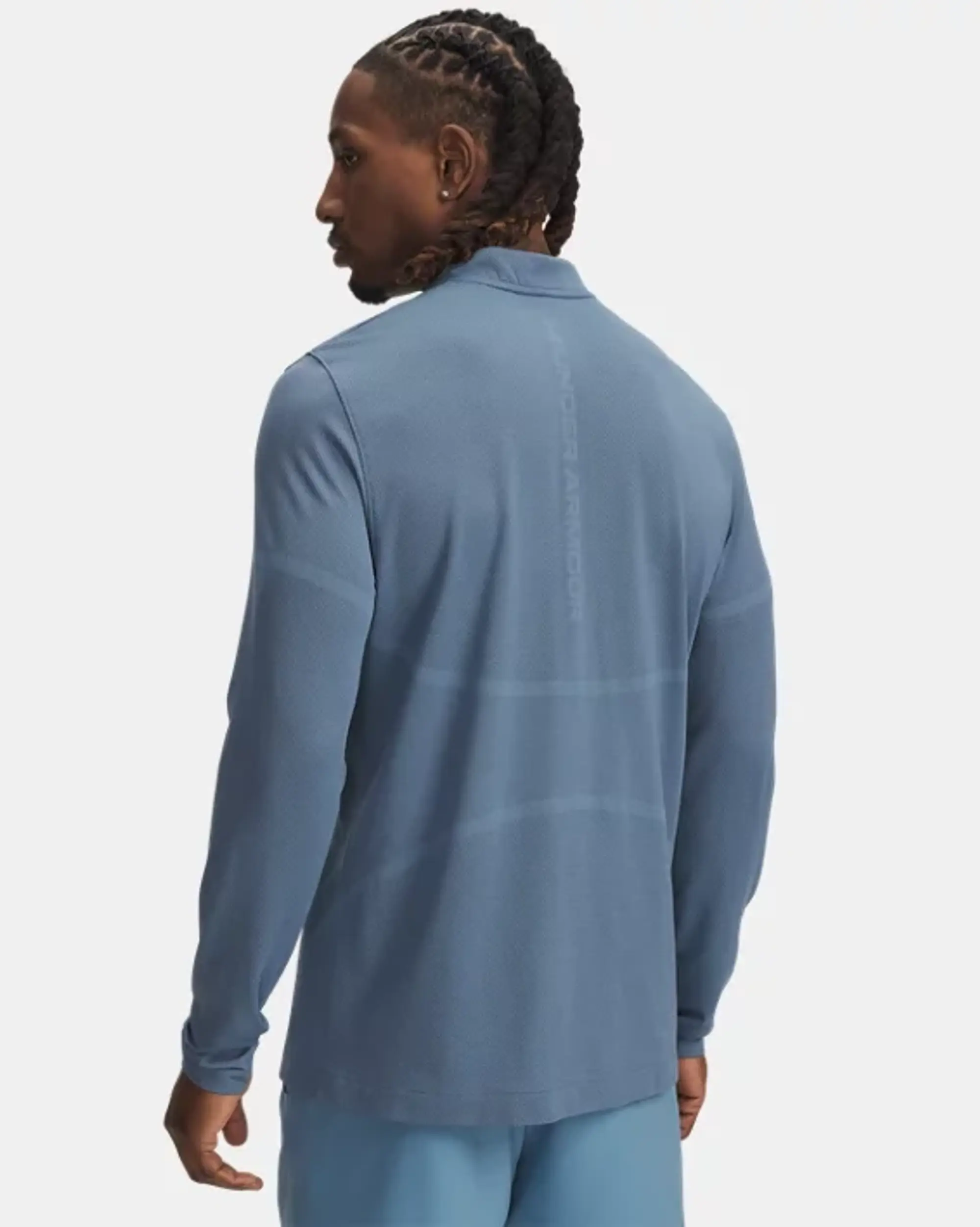 Under Armour  Vanish Elite Seamless Men's ¼ Zip Blue Smoke / Iridescent L