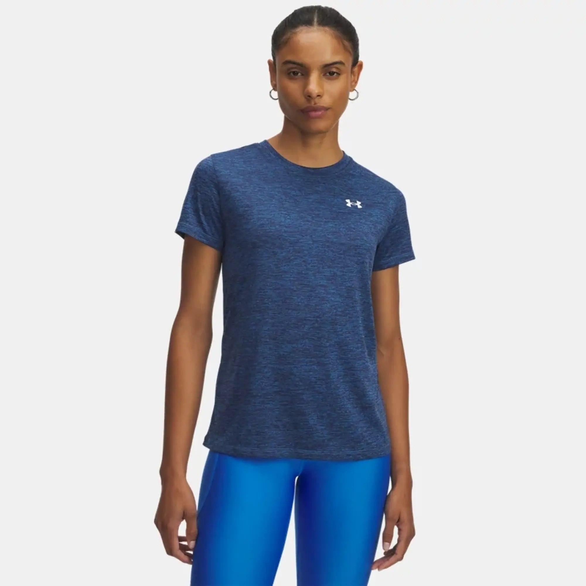 Under Armour  Tech™ Twist Women's Short Sleeve Blue Atlantis / White L