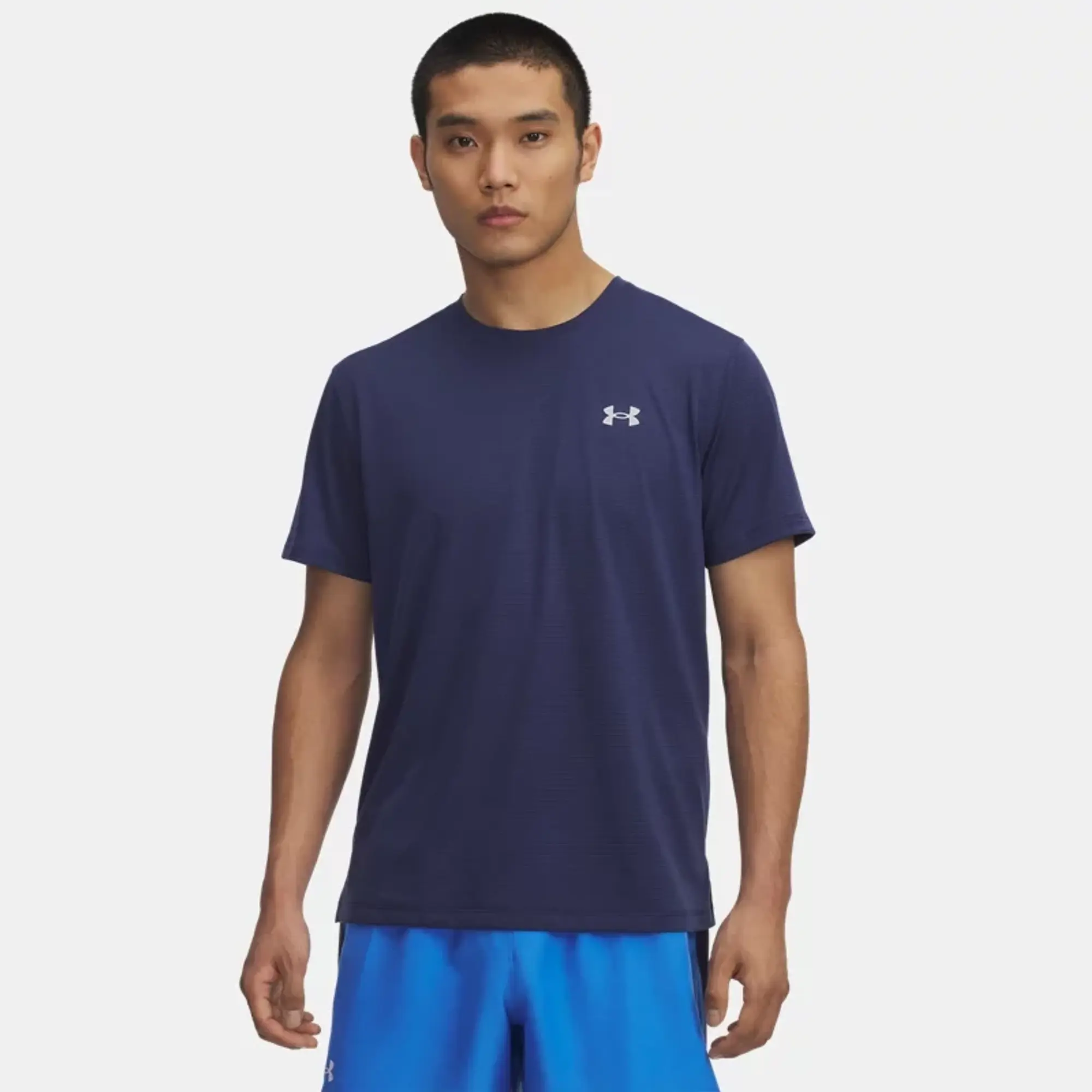 Under Armour  Launch Men's Short Sleeve Washed Navy / Reflective L