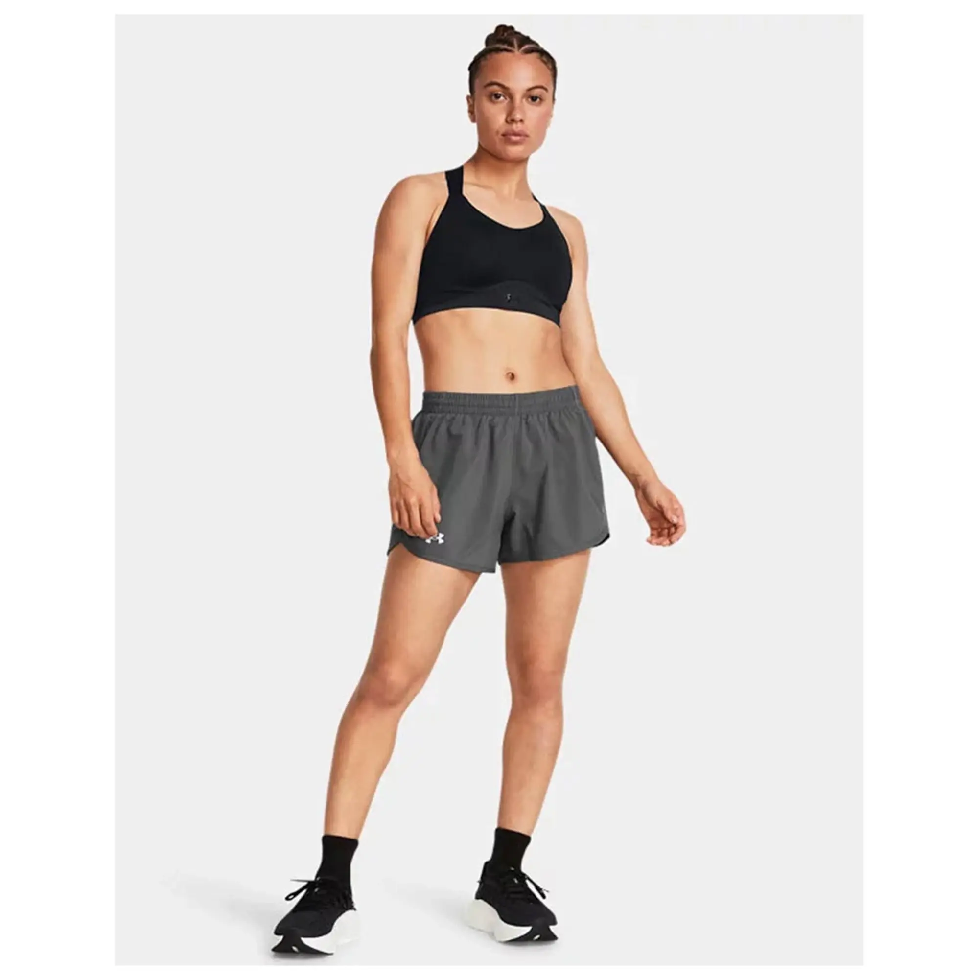 Under Armour  Fly-By Women's 3" Shorts Castlerock / Castlerock / Reflective L