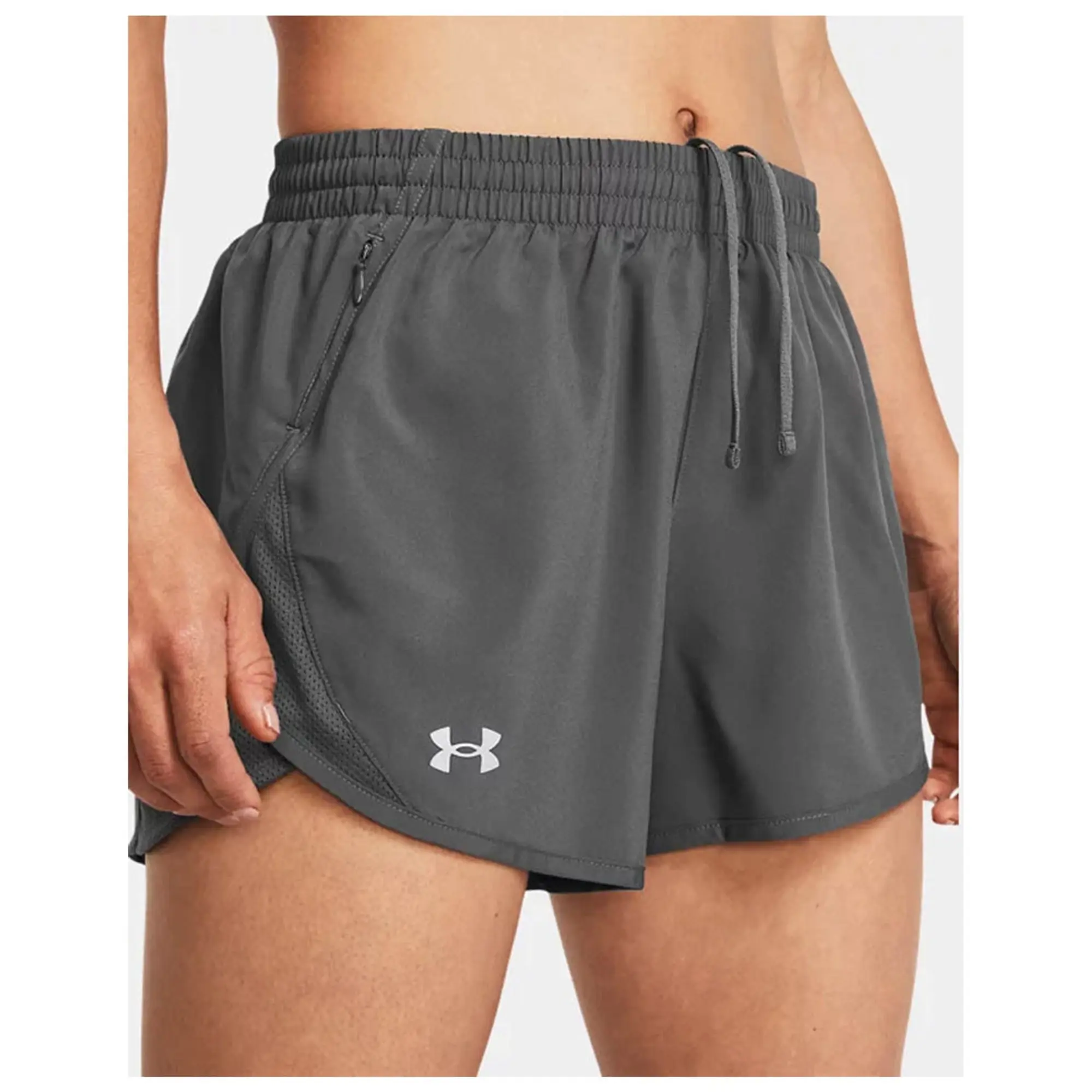 Under Armour  Fly-By Women's 3" Shorts Castlerock / Castlerock / Reflective L