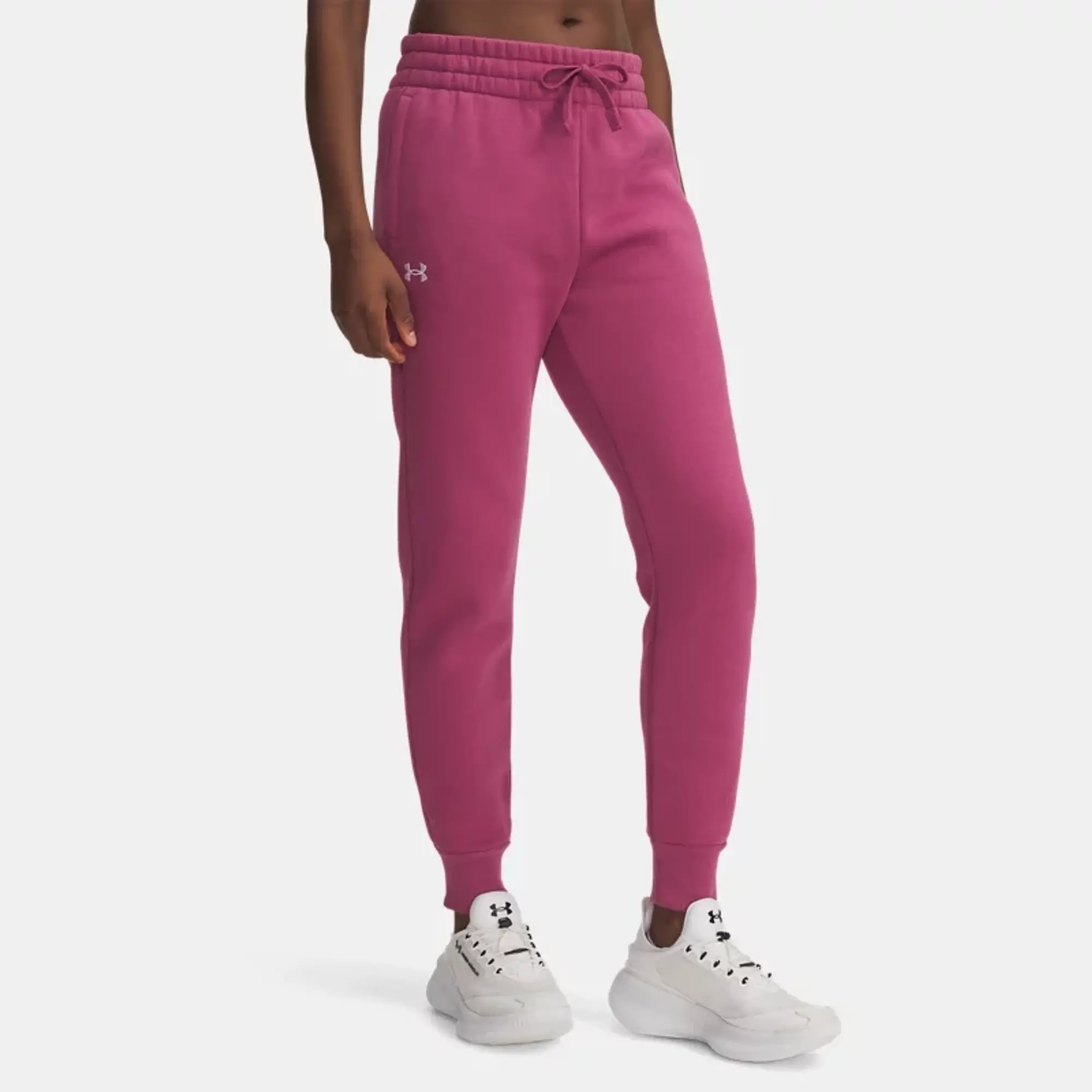 Under Armour  Rival Fleece Women's Joggers Fuchsia Dusk / White L
