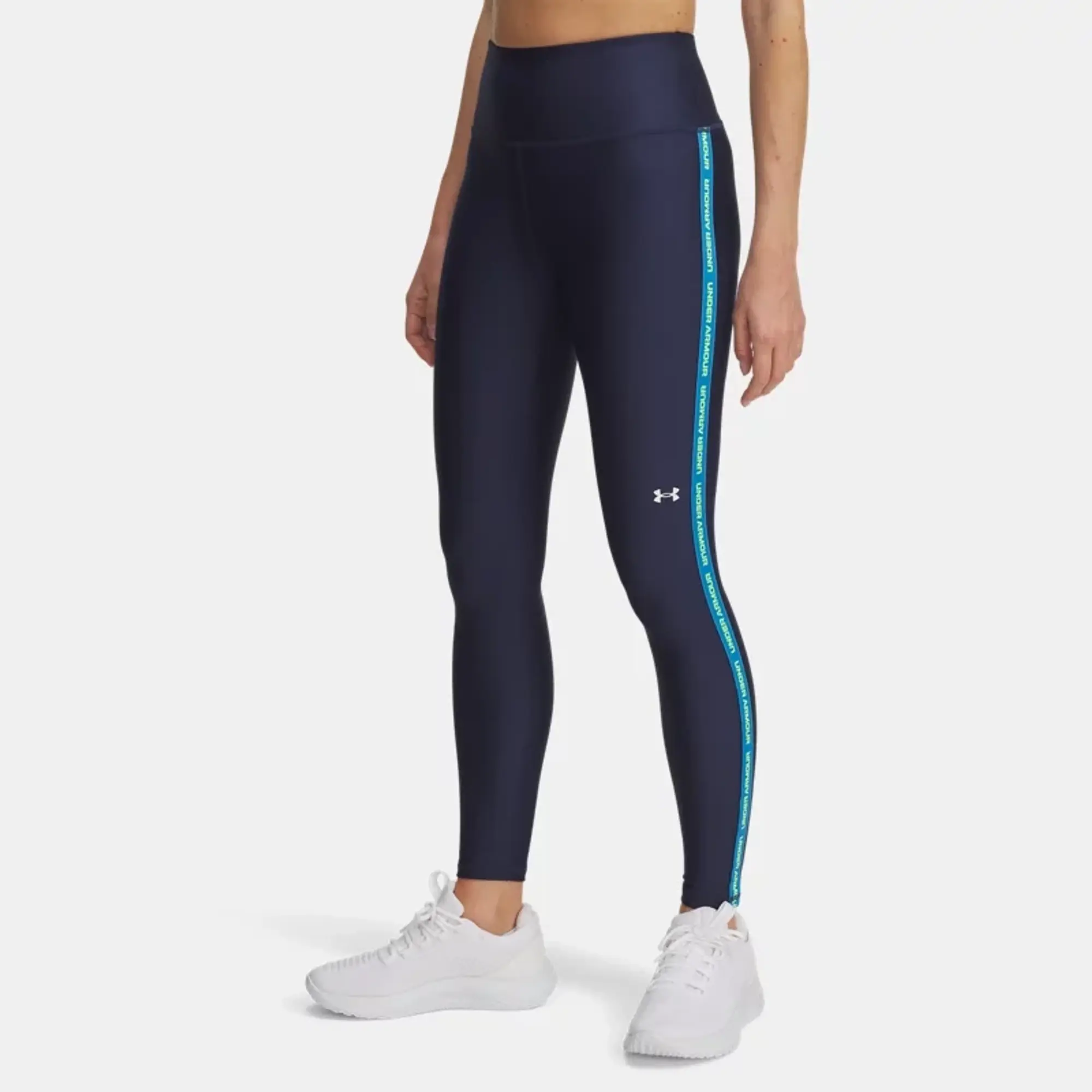 Under Armour  Tech™ Wordmark Tape Women's Leggings Washed Navy / High Vis Yellow / White L