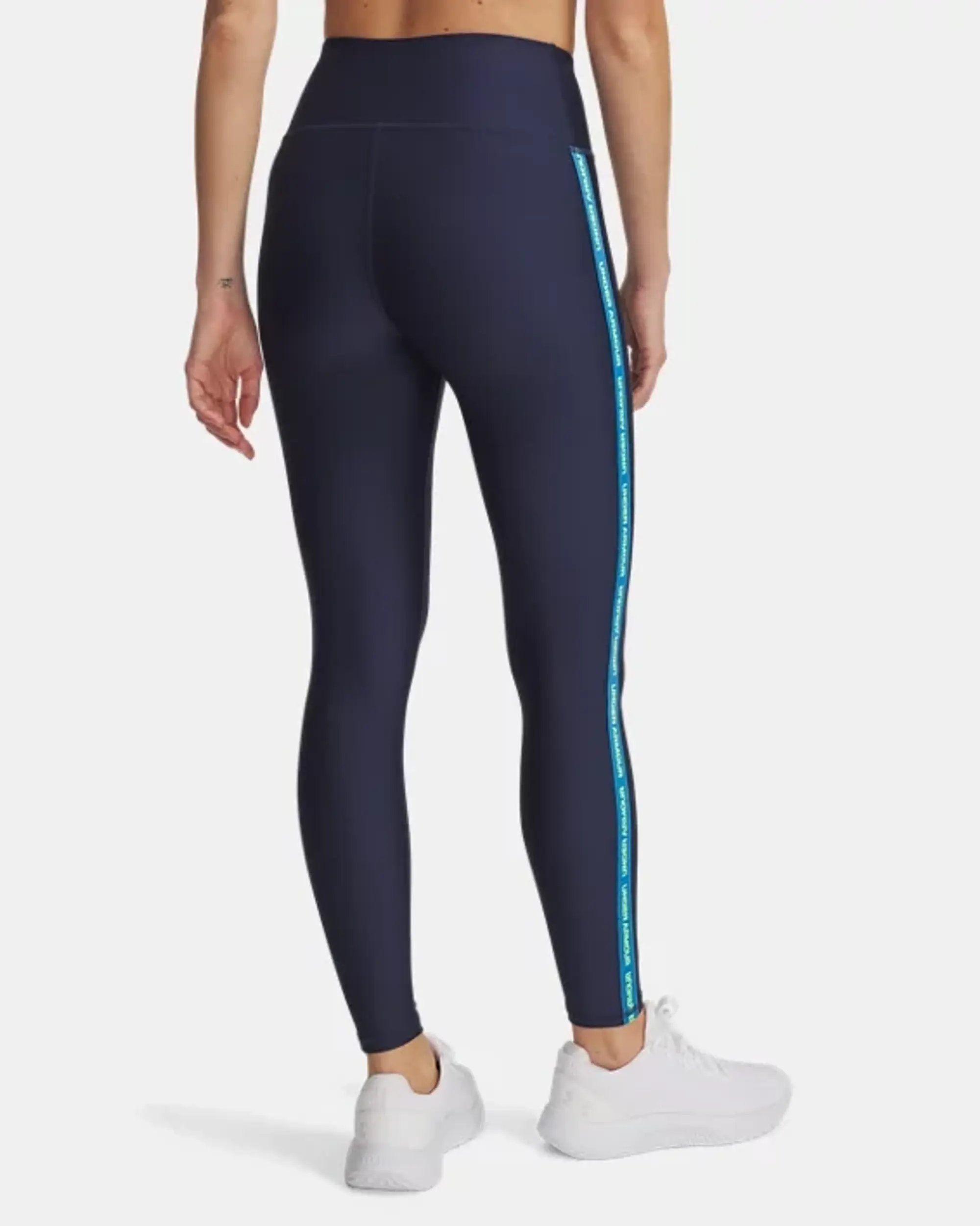 Under Armour  Tech™ Wordmark Tape Women's Leggings Washed Navy / High Vis Yellow / White L