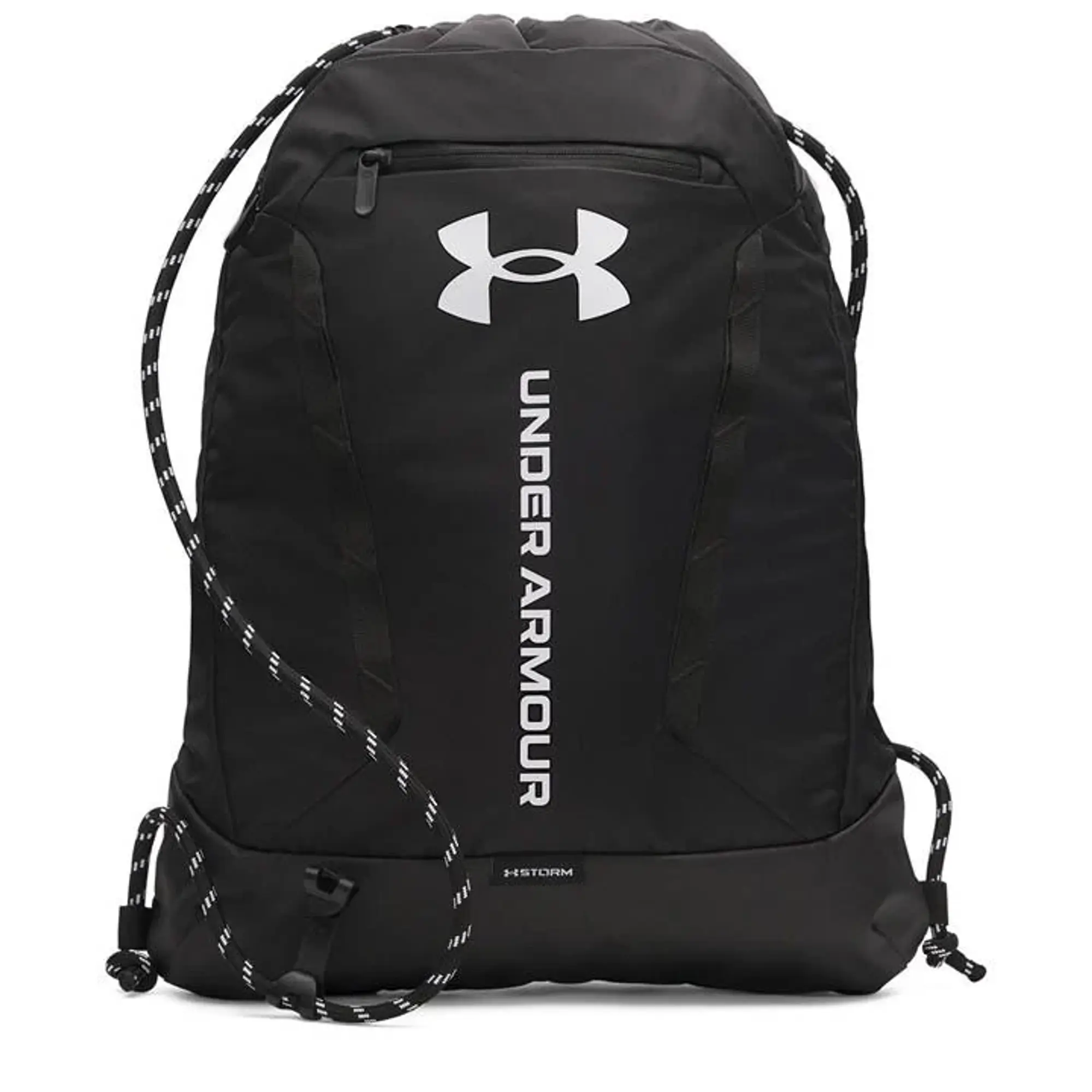 Under Armour  Hustle Sackpack Black / Black / White OSFM