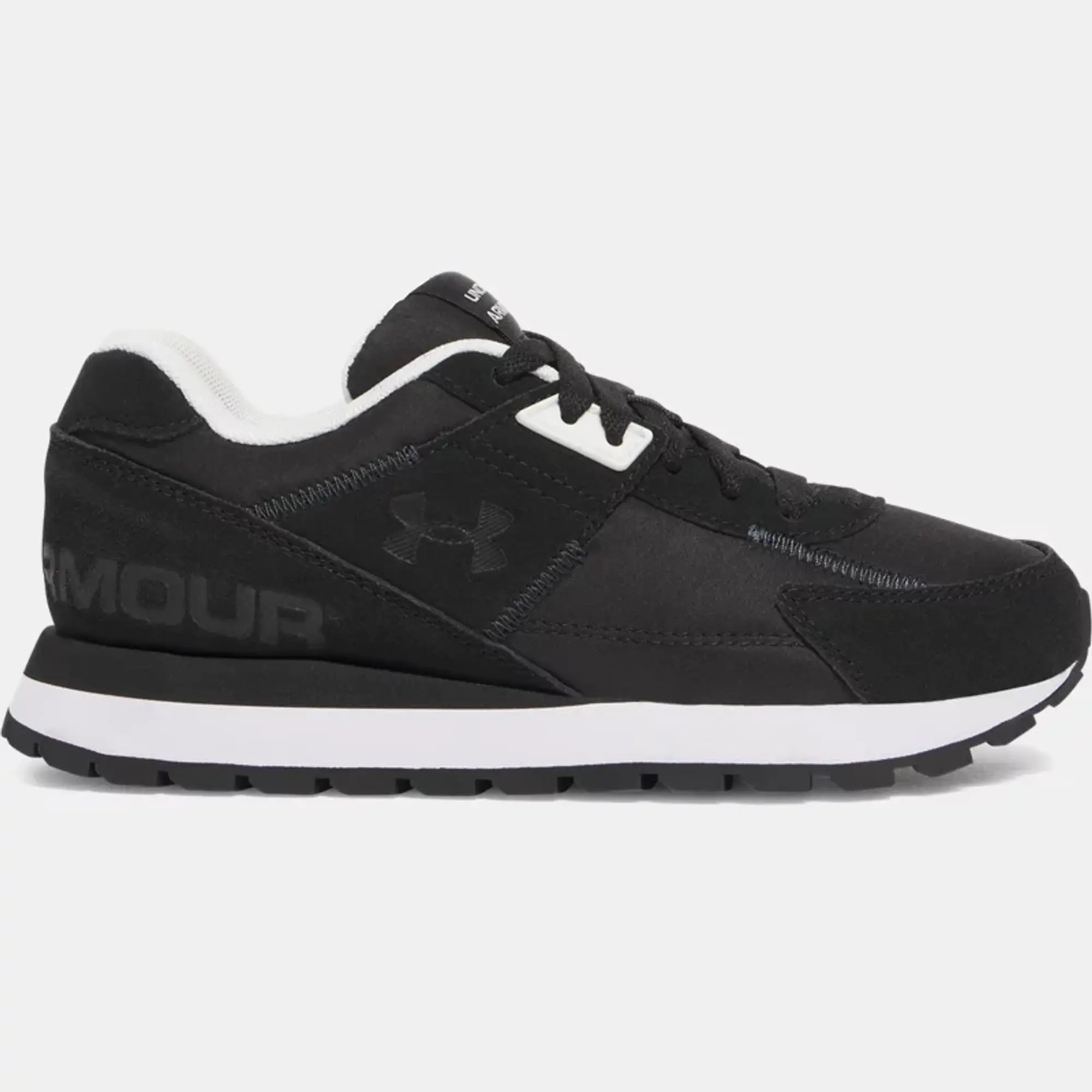 Under Armour  Essential Runner Grade School Shoes Black / White / Black 3.5