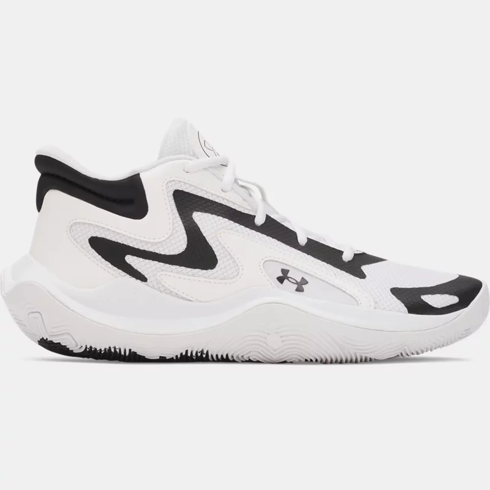 Under Armour  Jet '25 Unisex Basketball Shoes White / Black / Black 9.5