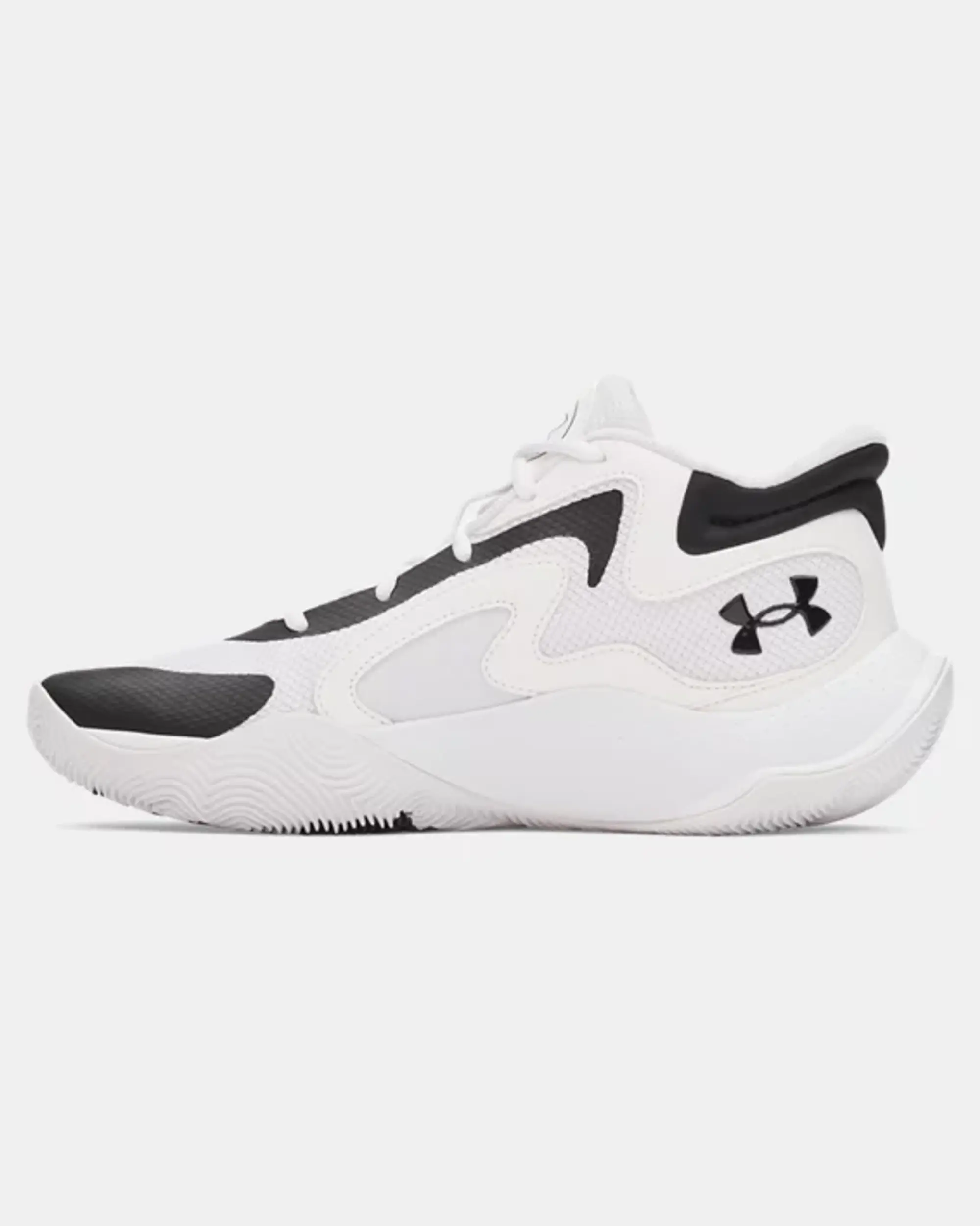 Under Armour  Jet '25 Unisex Basketball Shoes White / Black / Black 9.5