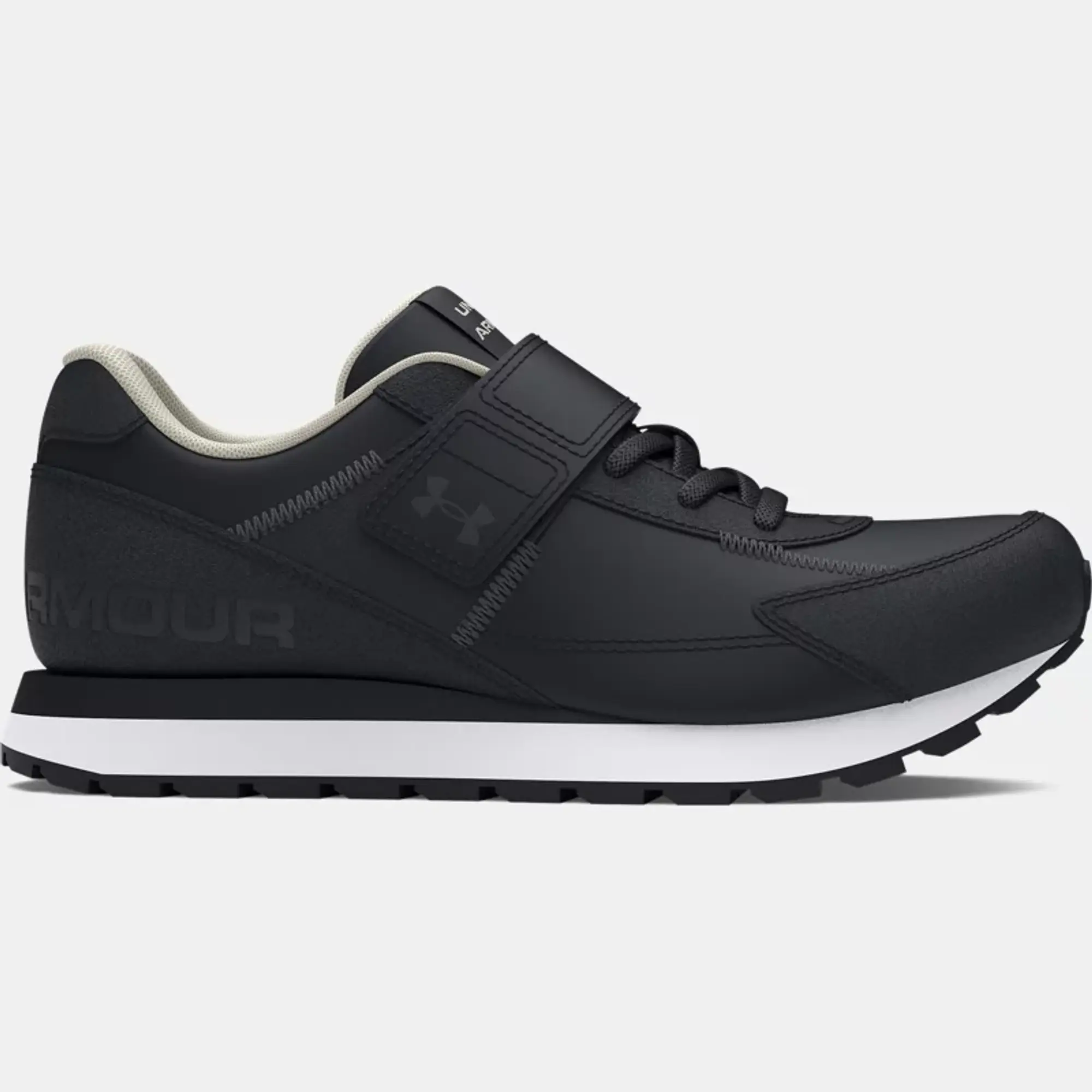 Under Armour  Essential Runner Pre-School Shoes Black / White / Black 11