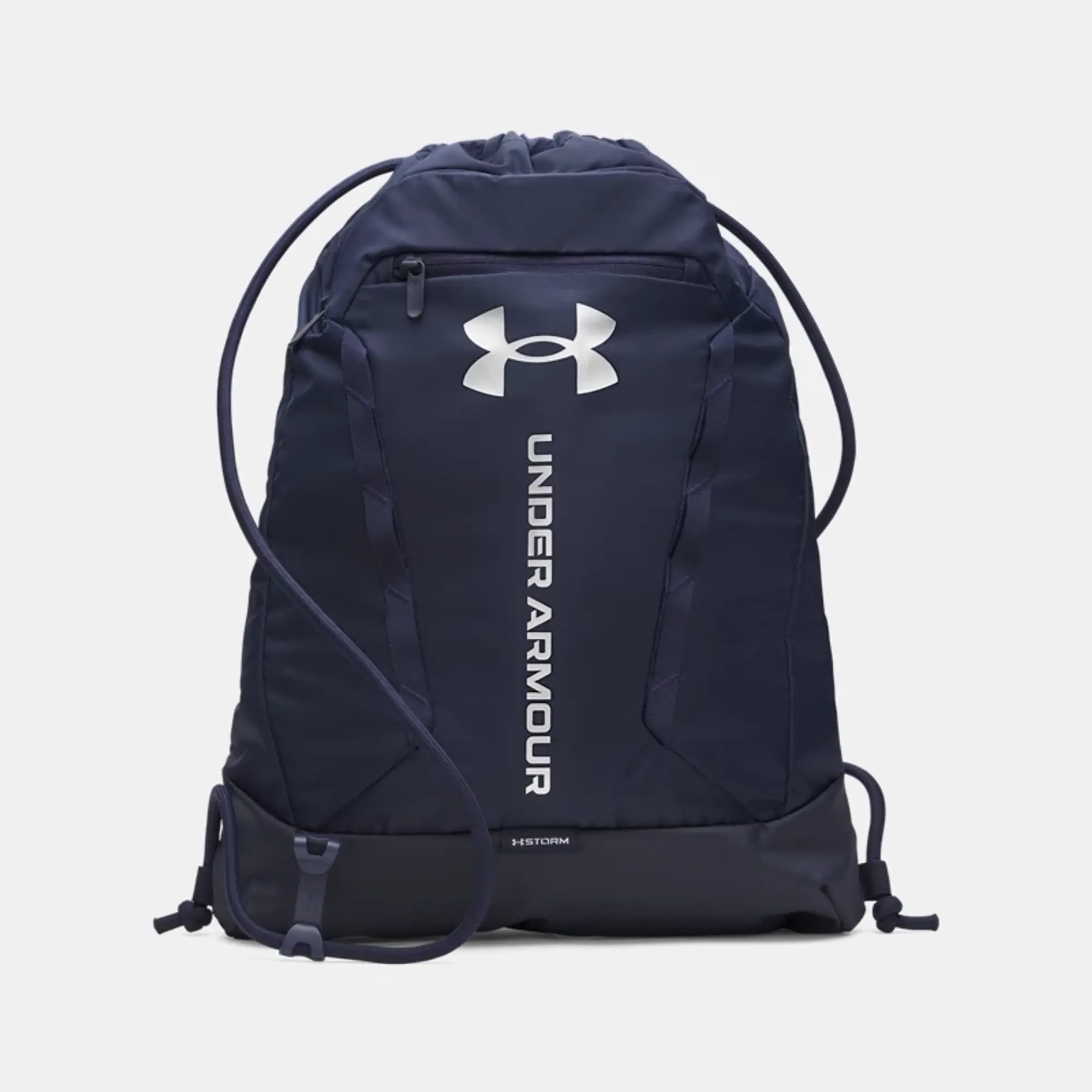 Under Armour  Hustle Sackpack Midnight Navy / Midnight Navy / Metallic Silver OSFM
