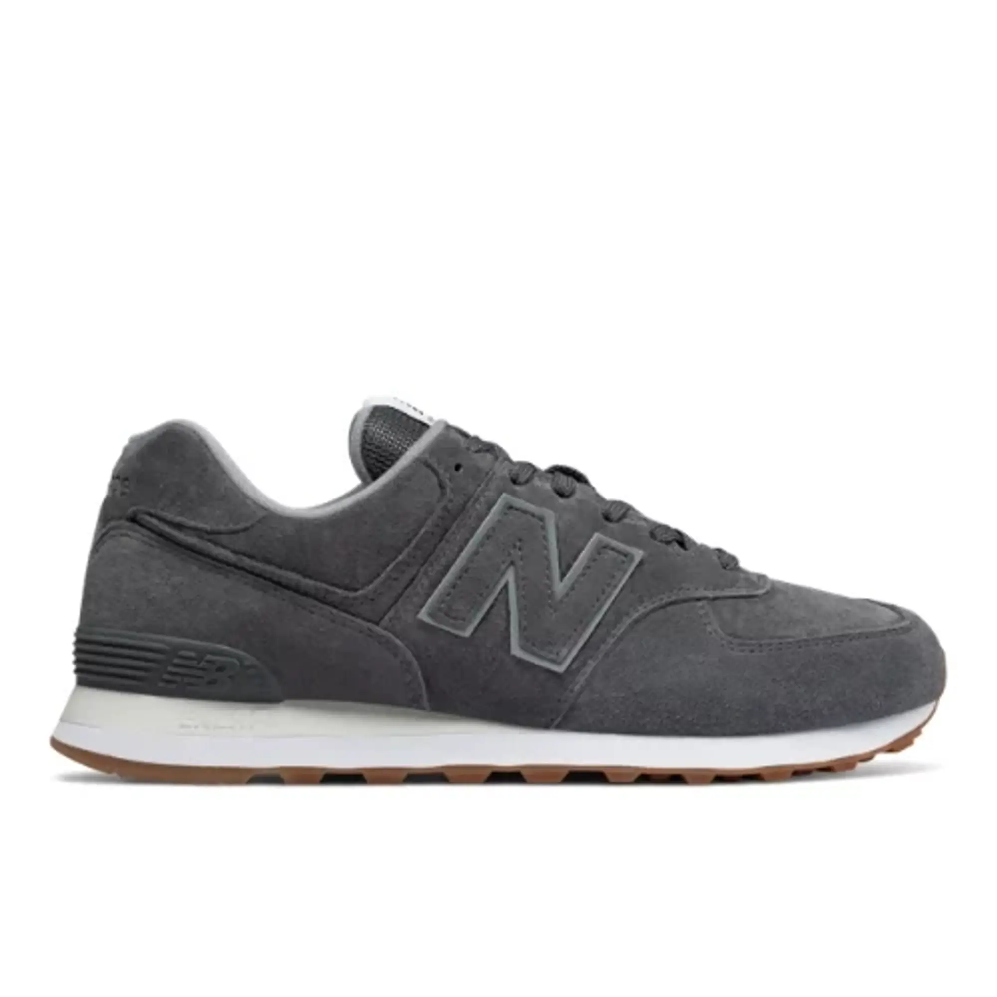 New Balance Men's 574 in Grey Suede/Mesh