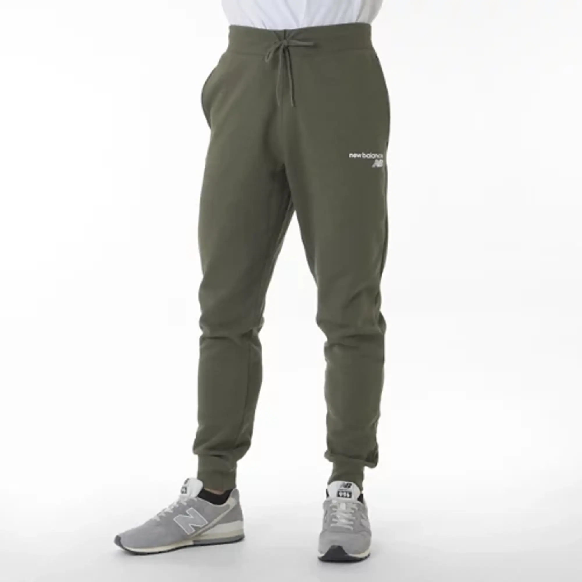 New Balance Men's NB Classic Core Fleece Pant in Green Cotton