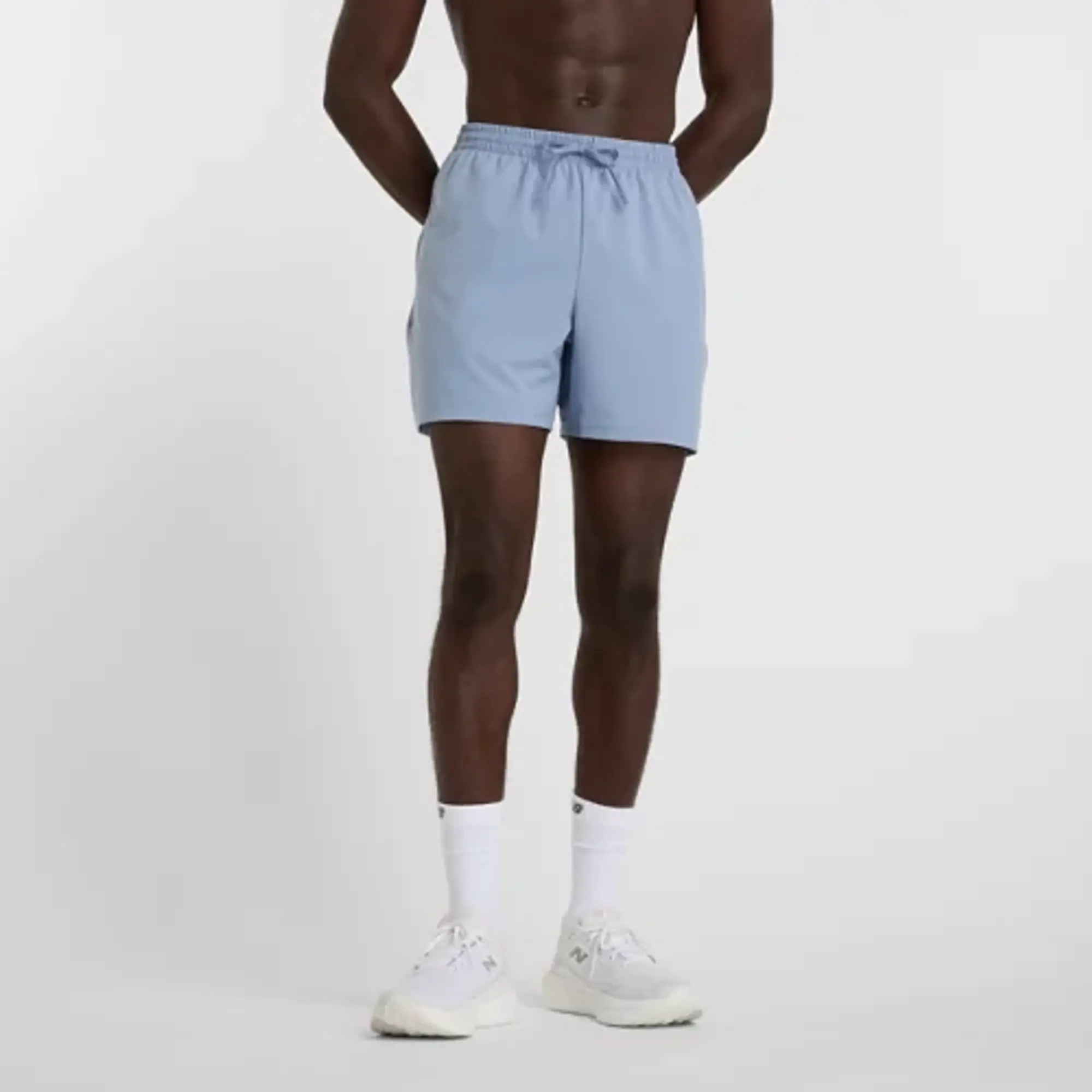New Balance Men's Sport Essential Short 5" in Blue Polywoven