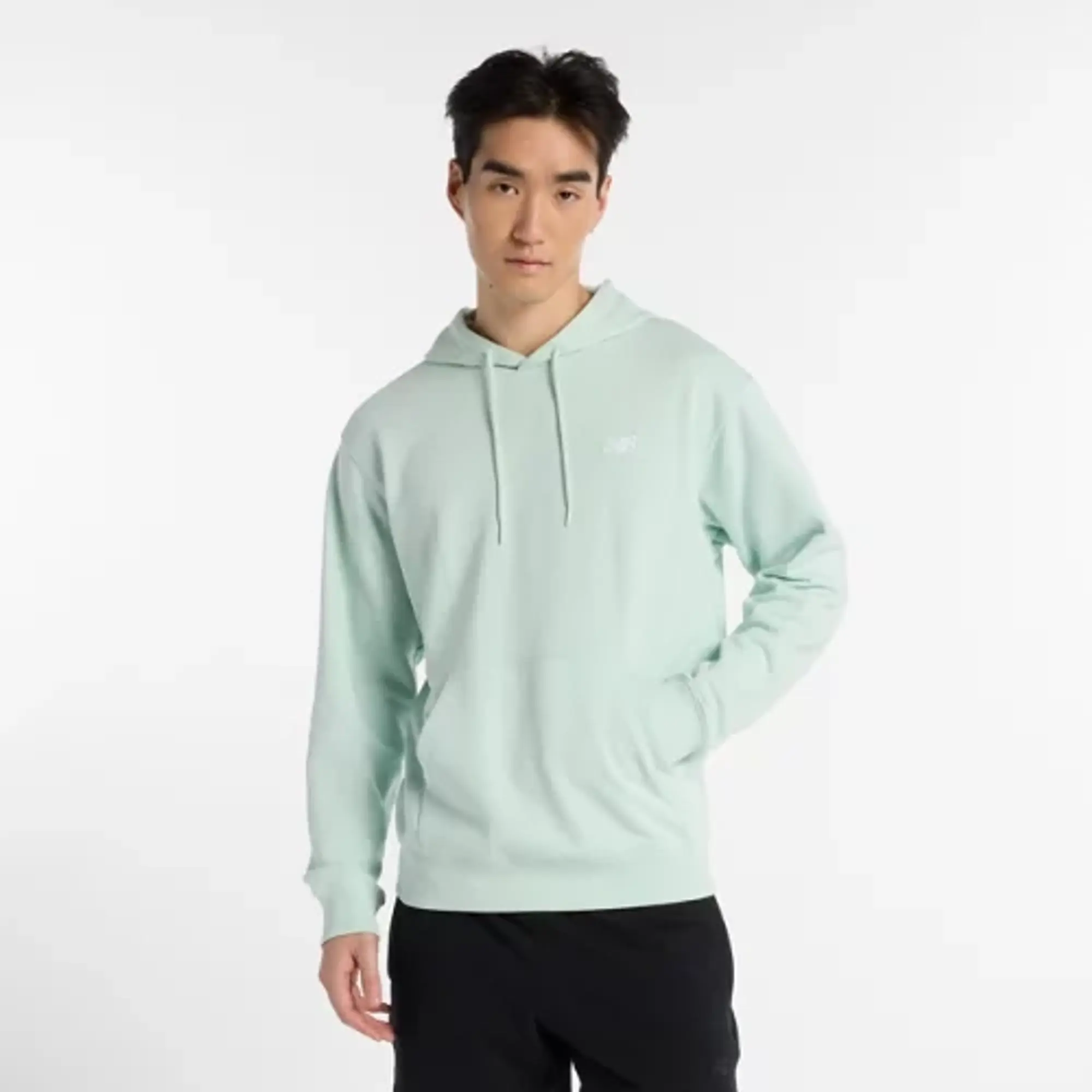 New Balance Men's Sport Essentials French Terry Hoodie in Green Cotton